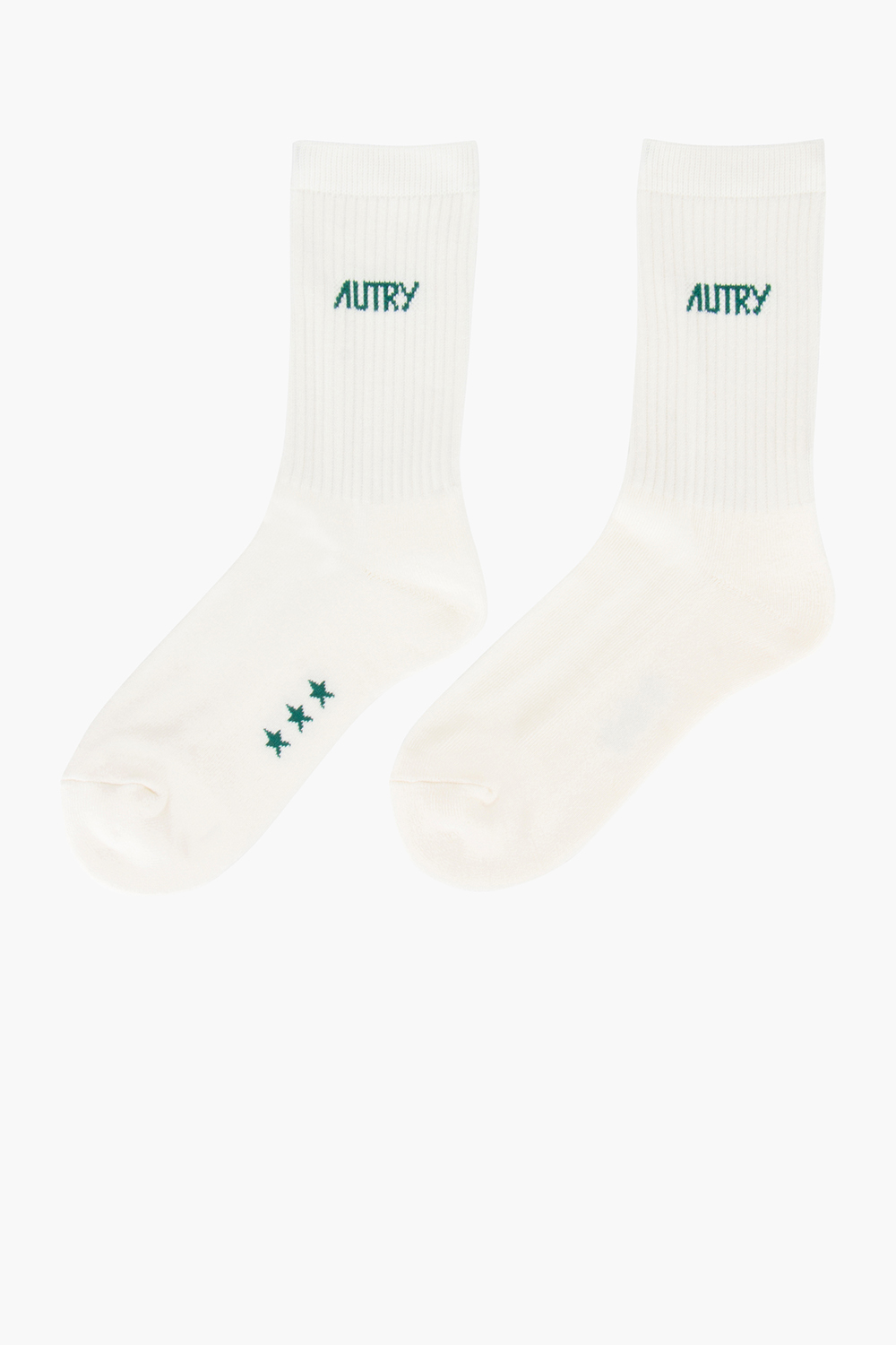 AUTRY Jacquard Logo Cotton Blend Stretch Socks