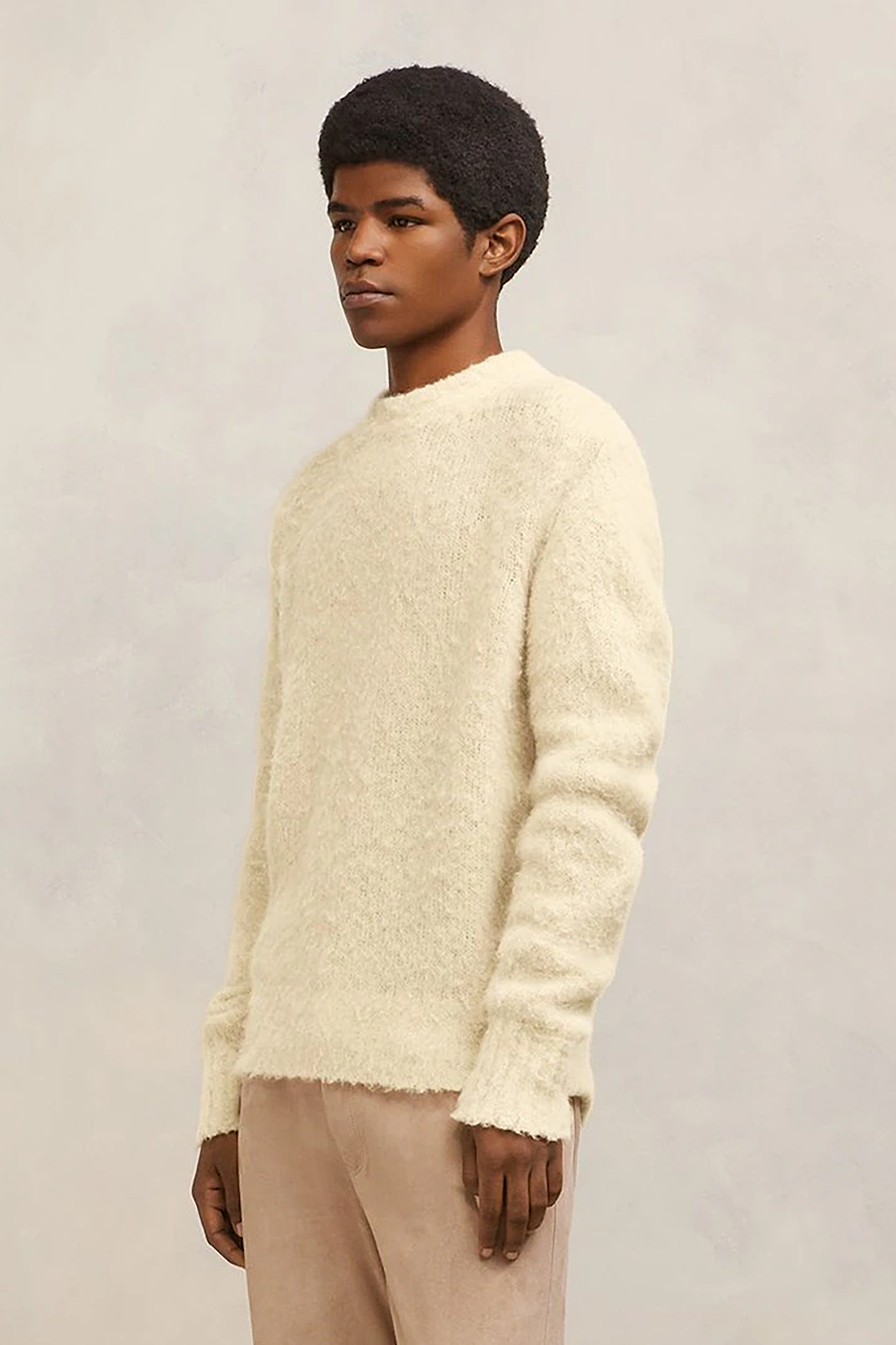 AMI PARIS Baby Alpaca Blend Knit Sweater AMI PARIS Baby Alpaca Blend Knit Sweater