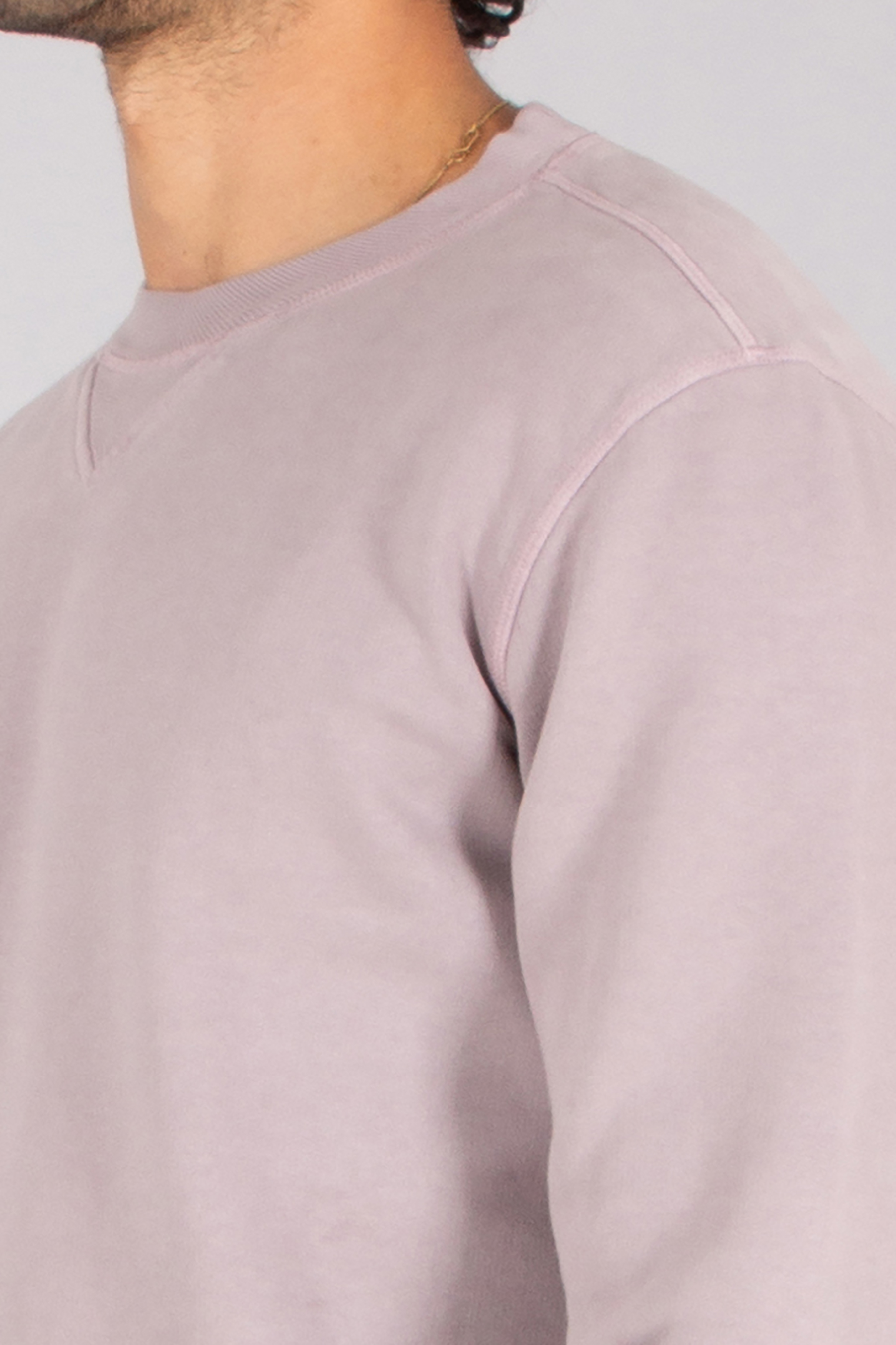 BOWERY NYC Regular Fit Brushed Cotton French Terry Crew Neck Sweatshirt Langarm, Ärmel, Erwachsener, Mann, Person