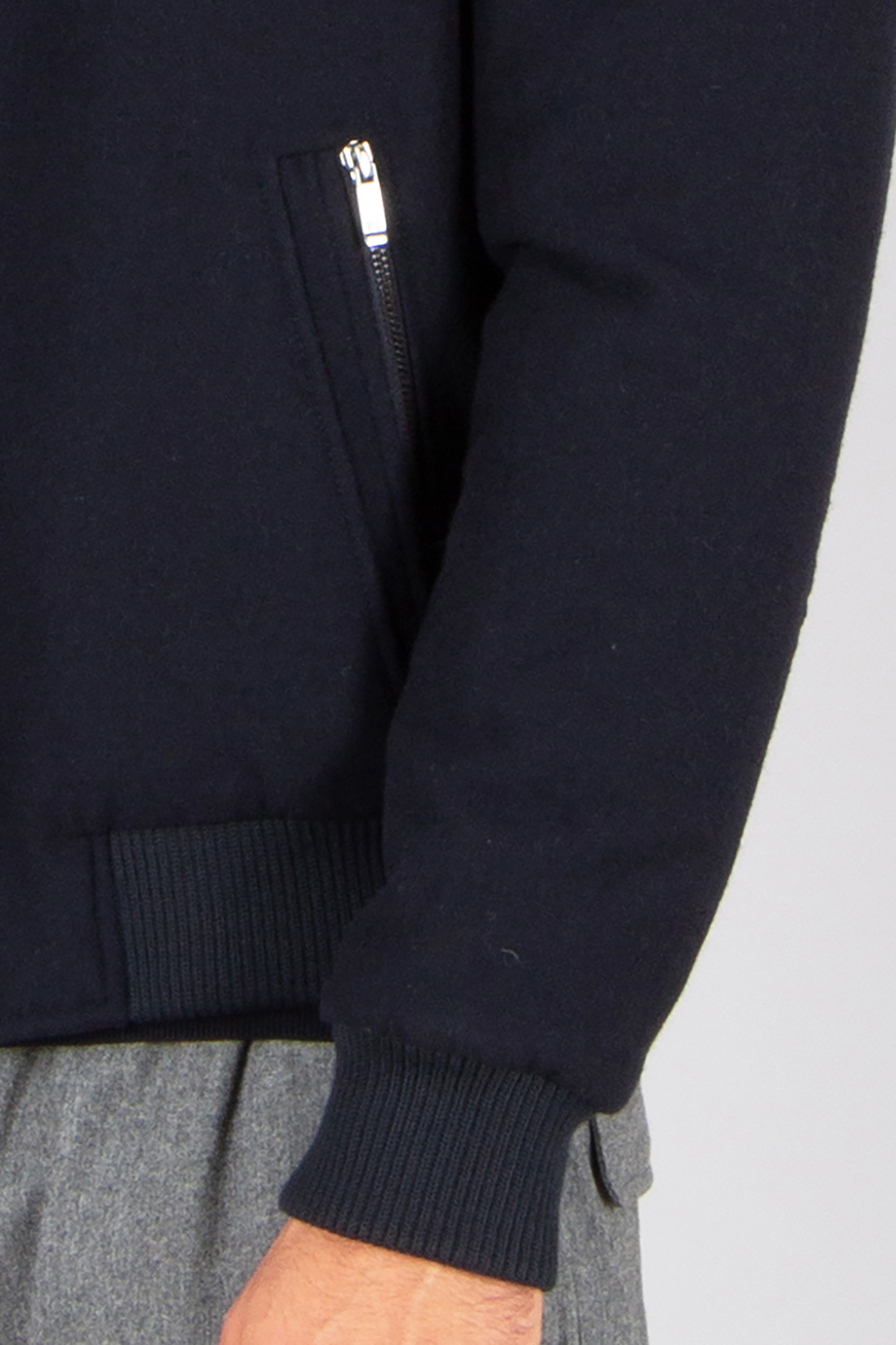 PAL ZILERI Regular Fit Wool Blend Bomber Jacket Mantel, Jacke, Langarm, Pullover, Vlies