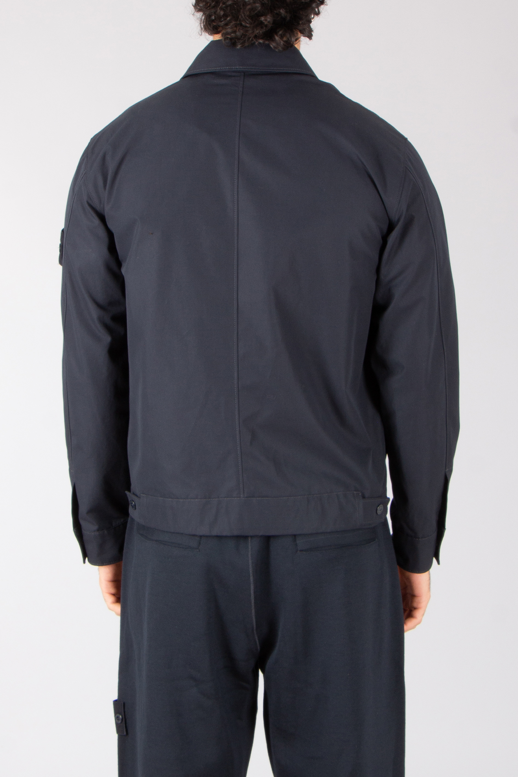 STONE ISLAND Regular Fit Ghost Piece Organic Cotton Canvas Overshirt Bekleidung, Mantel, Jacke, Langarm, Ärmel