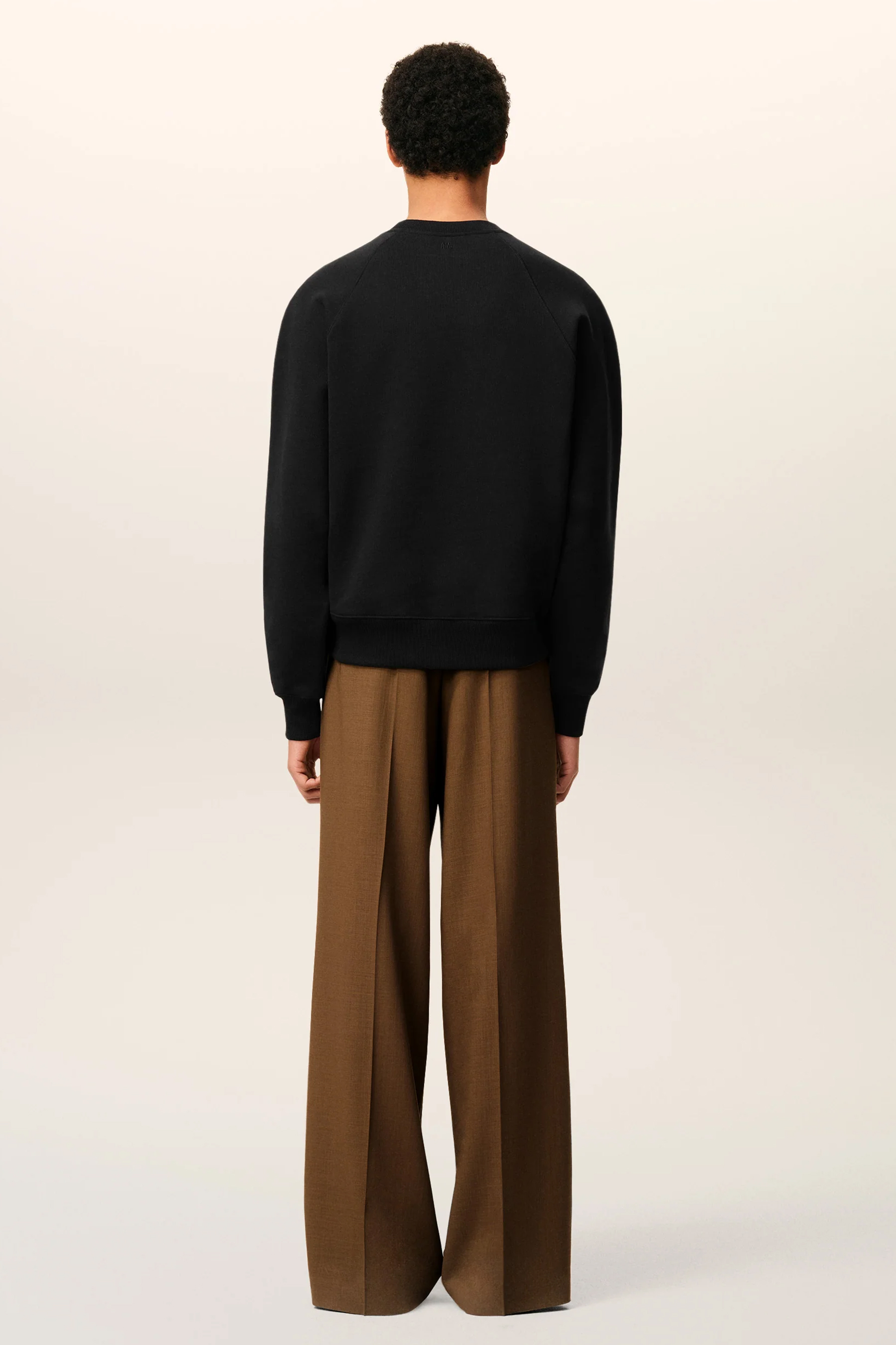 AMI PARIS Boxy Fit Ami De Coeur Cotton Fleece Sweatshirt Hosen, Erwachsener, Männlich, Mann, Person