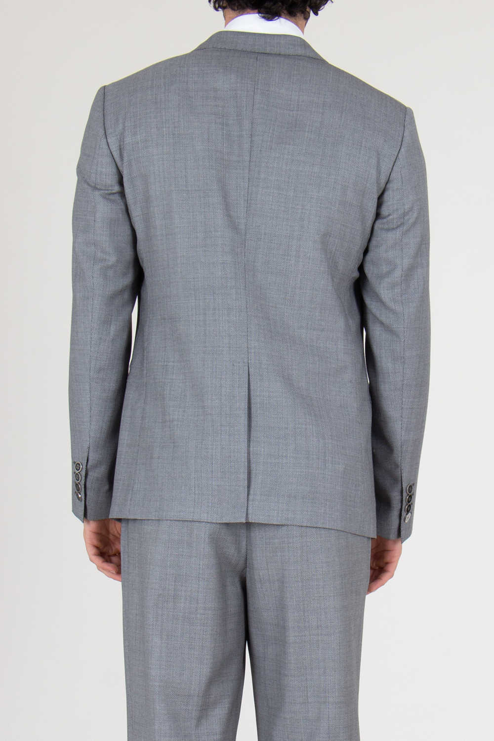 DOLCE & GABBANA Regular Fit Single Breasted Virgin Wool Blazer Taormina