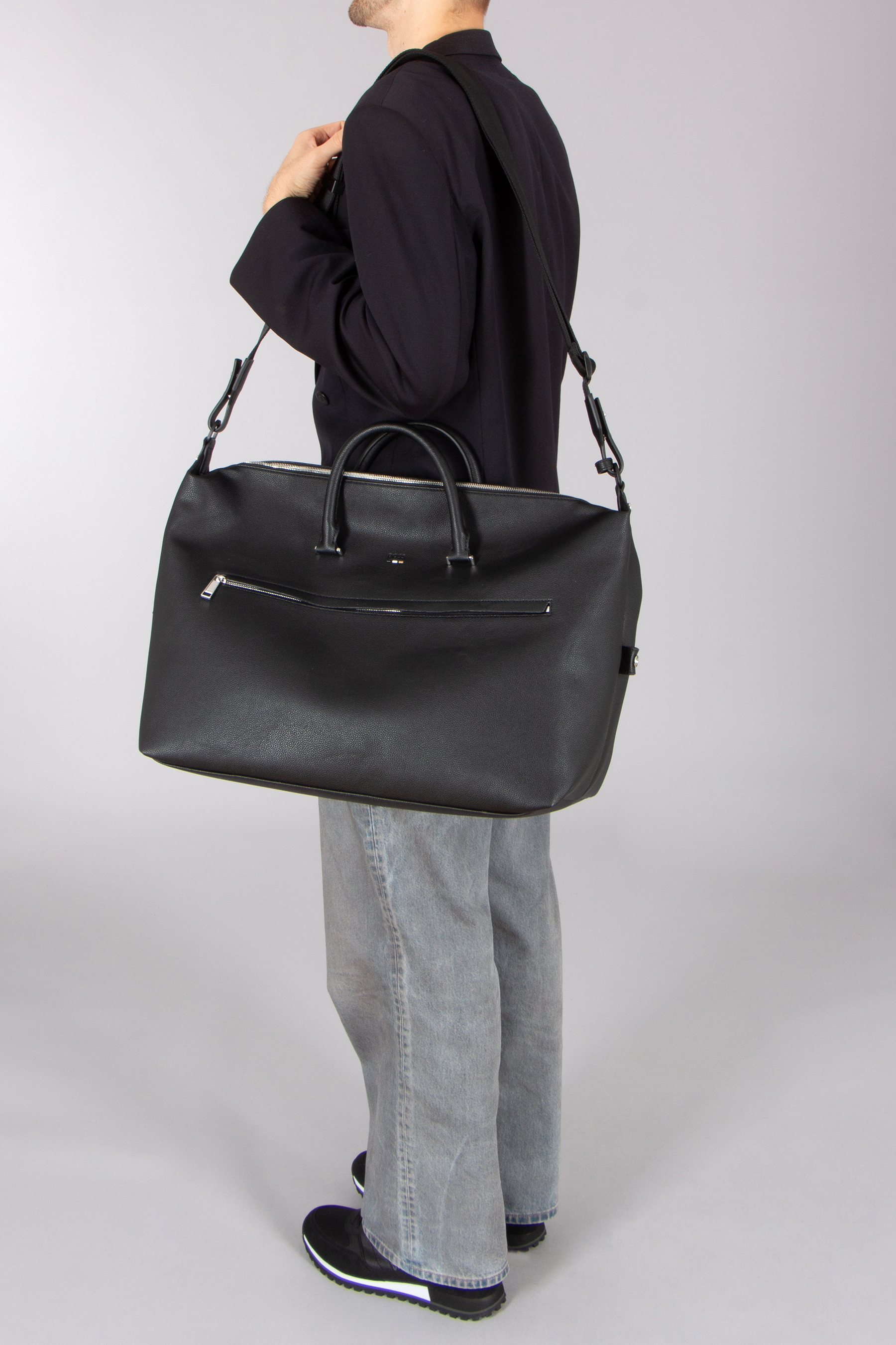 BOSS Grained Faux Leather Soft Holdall Zubehor, Tasche, Handtasche, Geldbörse, Tragetasche