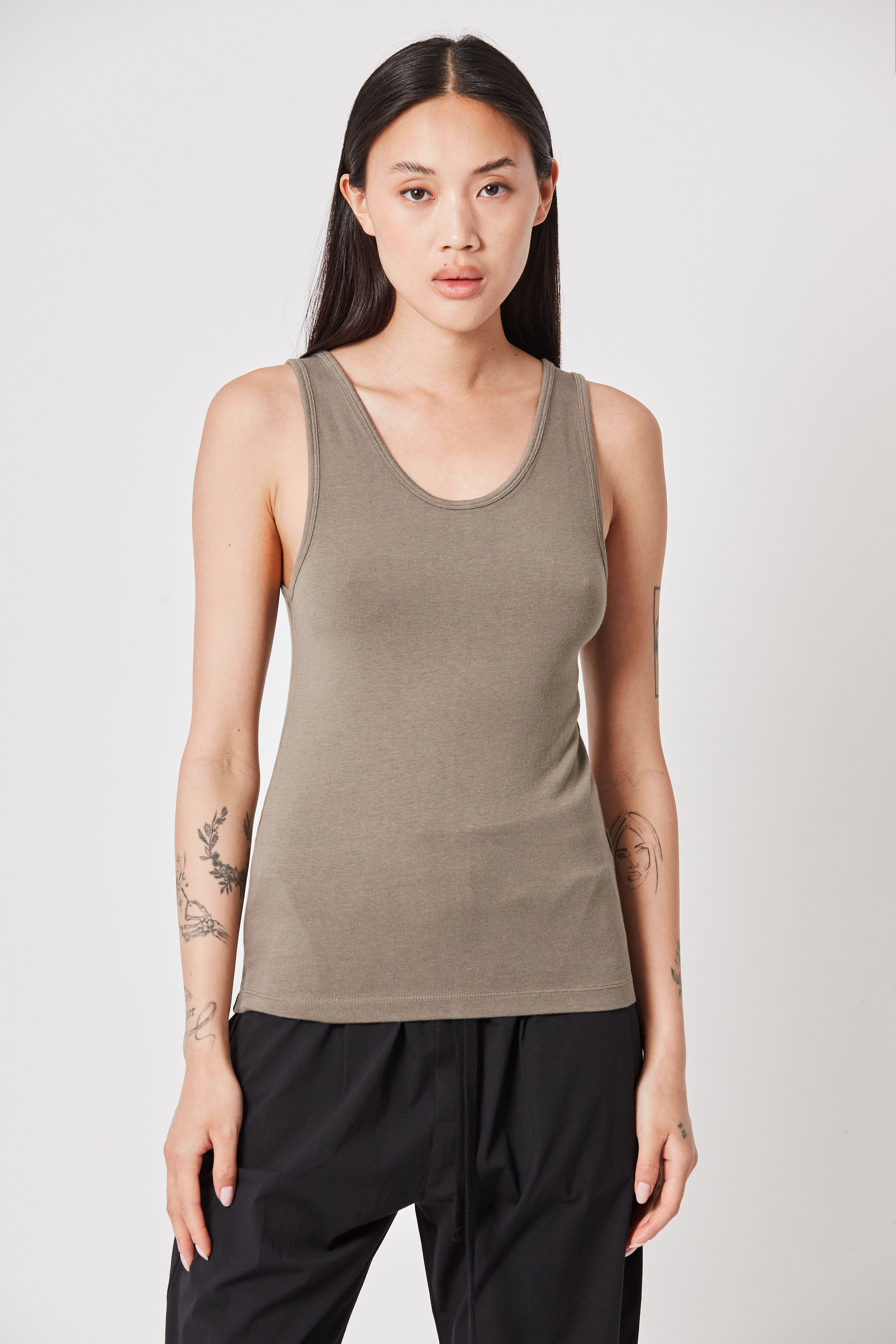 THOM KROM Cotton-Modal Stretch Tank Top