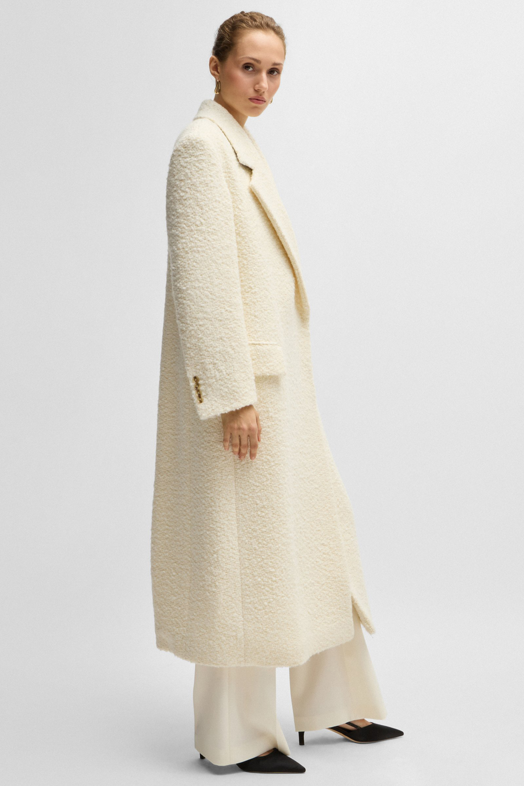 BOSS Bouclé Tweed Coat Cadensi BOSS Bouclé Tweed Coat Cadensi