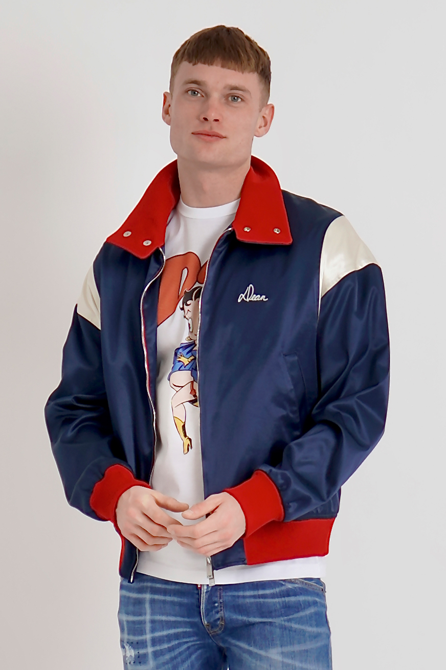 DSQUARED2 Bowling Satin Bomber Jacket