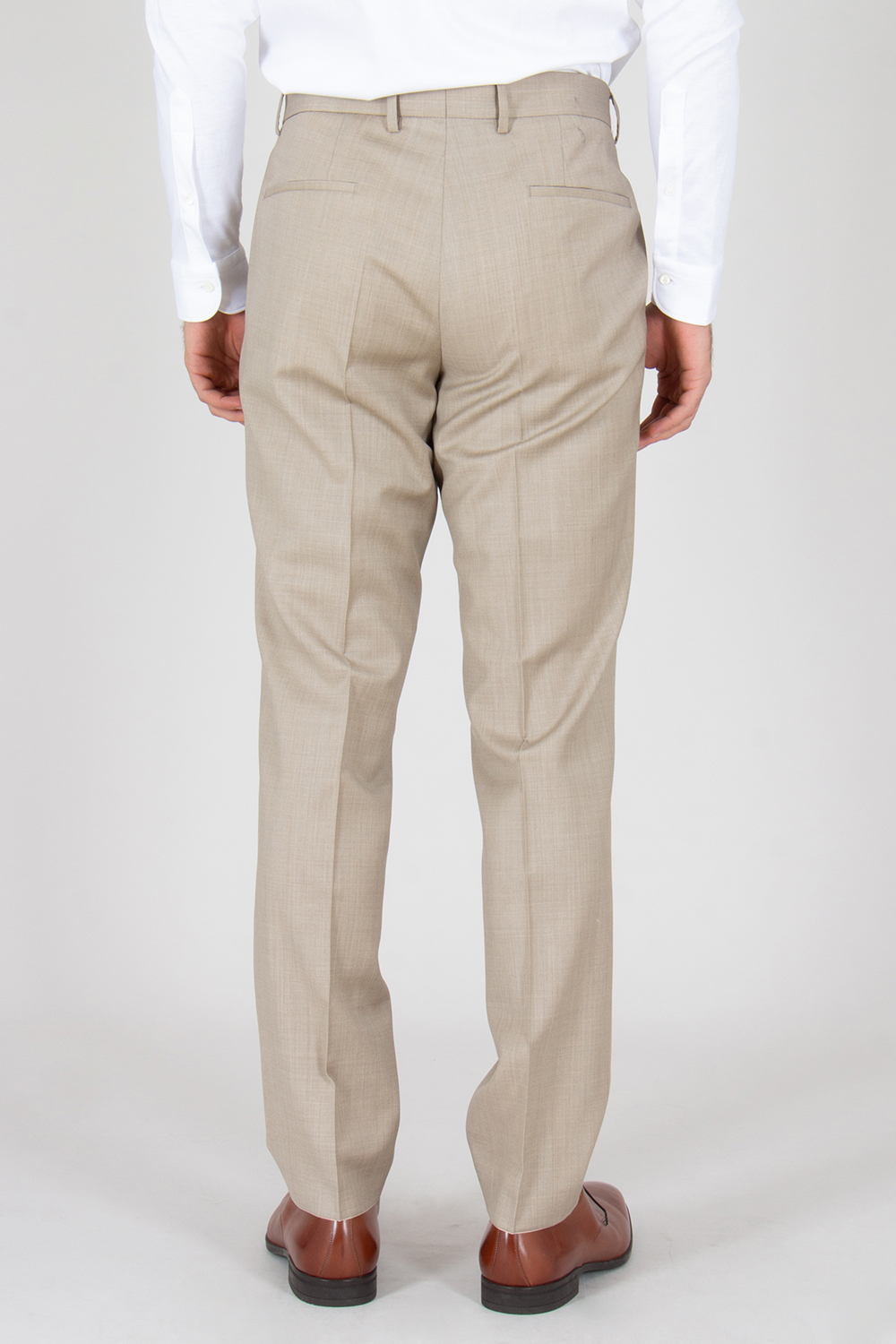 BOSS Slim Fit Super 102's Virgin Wool Serge Suit Pants H-Genius