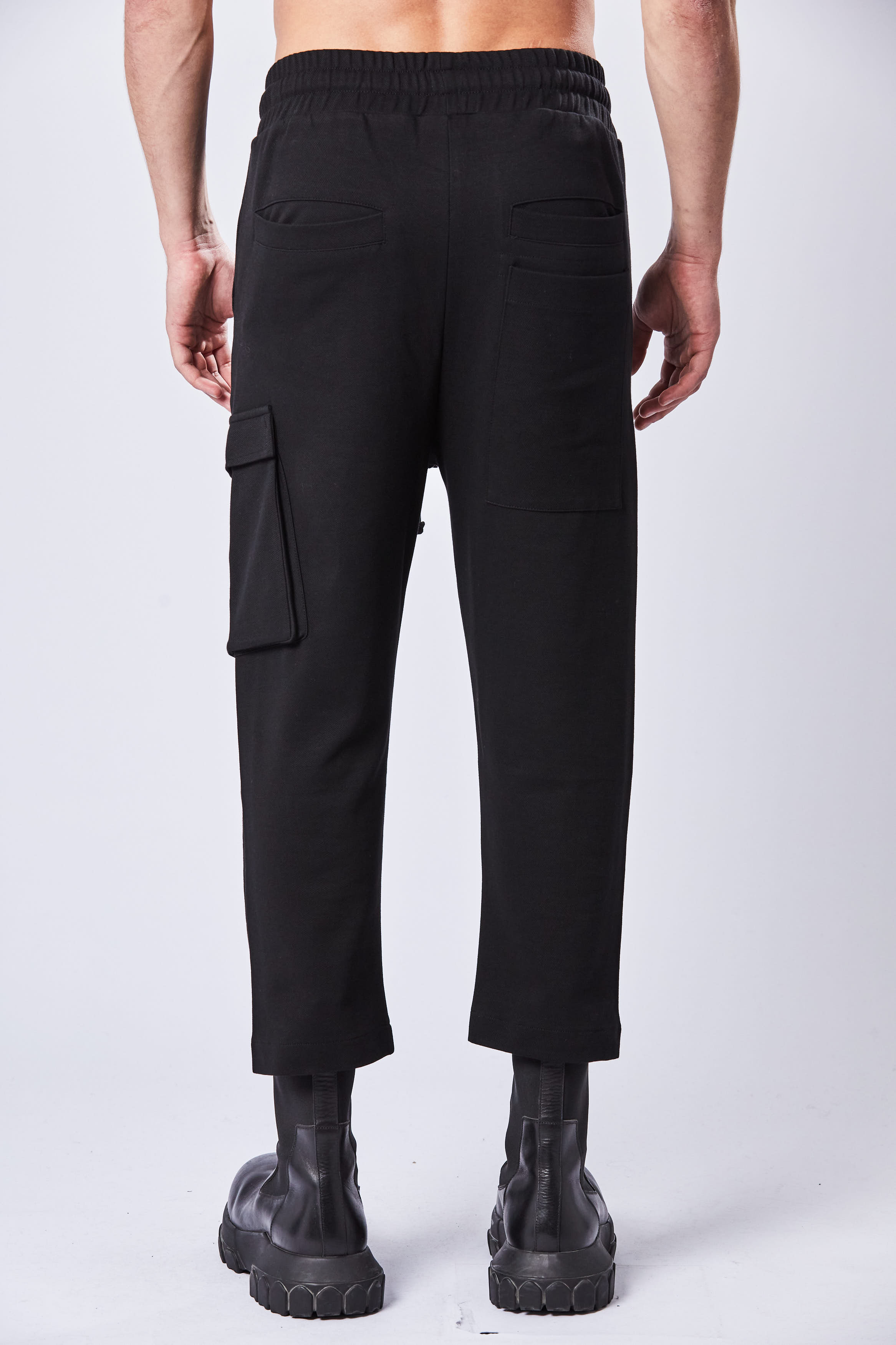 THOM KROM Cropped Crotch Cotton Blend Pants