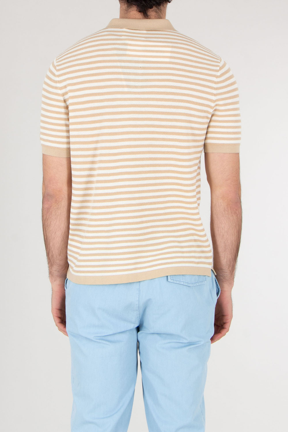 MC 2 SAINT BARTH Regular Fit Striped Polo In High-Twist Cotton Sloan