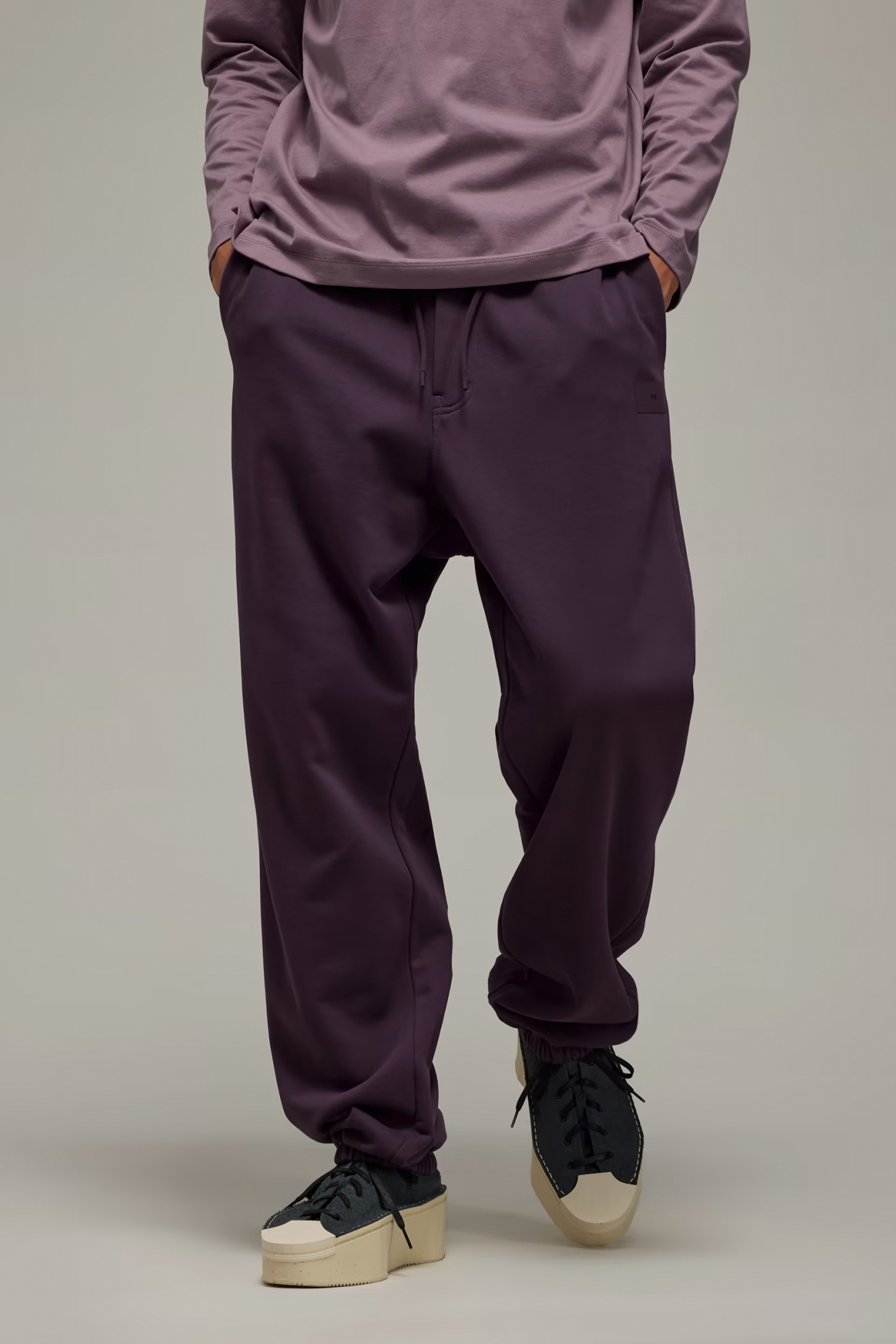 Y-3 Straight Organic Cotton Terry Cuff Pants Y-3 Straight Organic Cotton Terry Cuff Pants