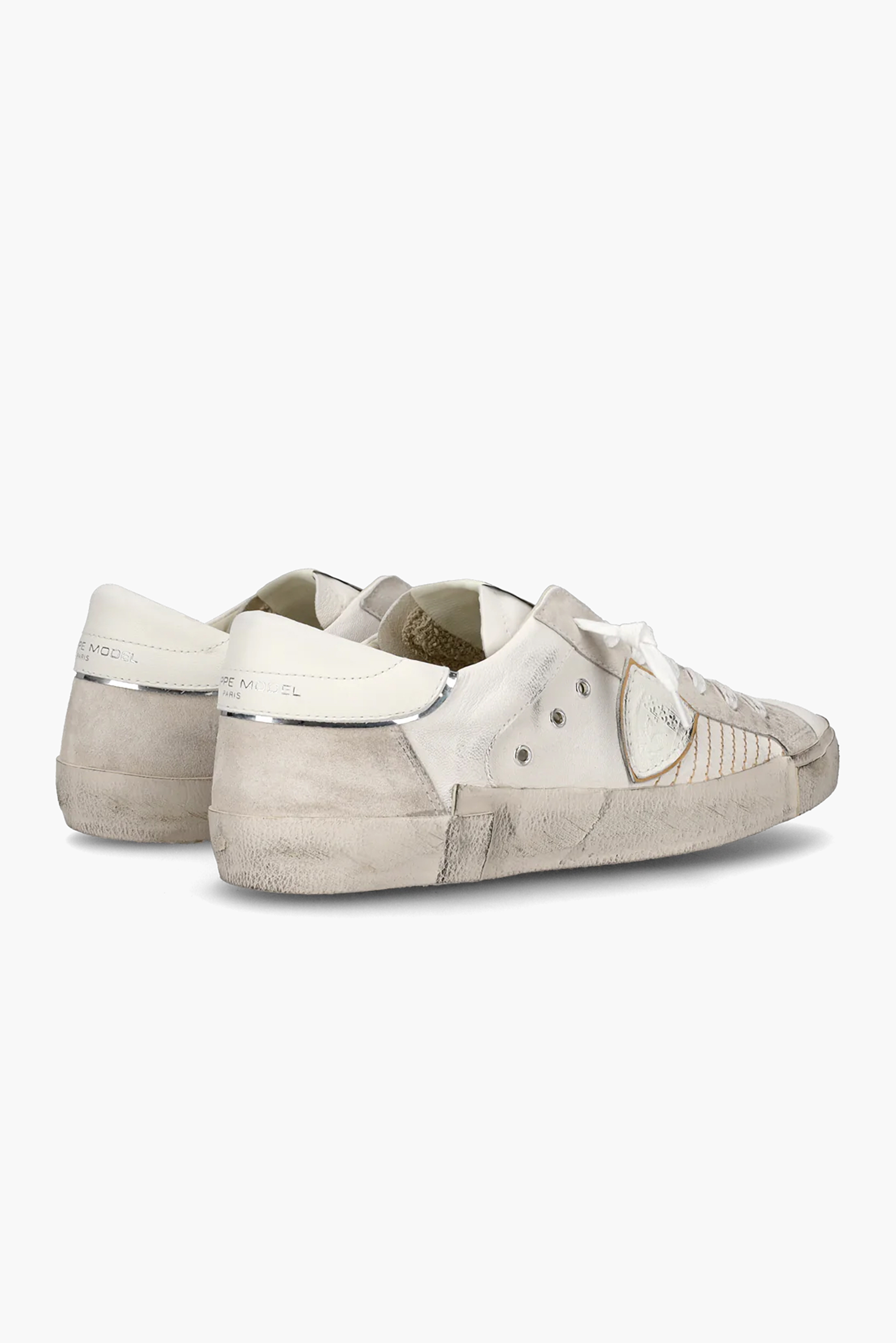 PHILIPPE MODEL Leather & Suede Sneakers Prsx Low PHILIPPE MODEL Leather & Suede Sneakers Prsx Low