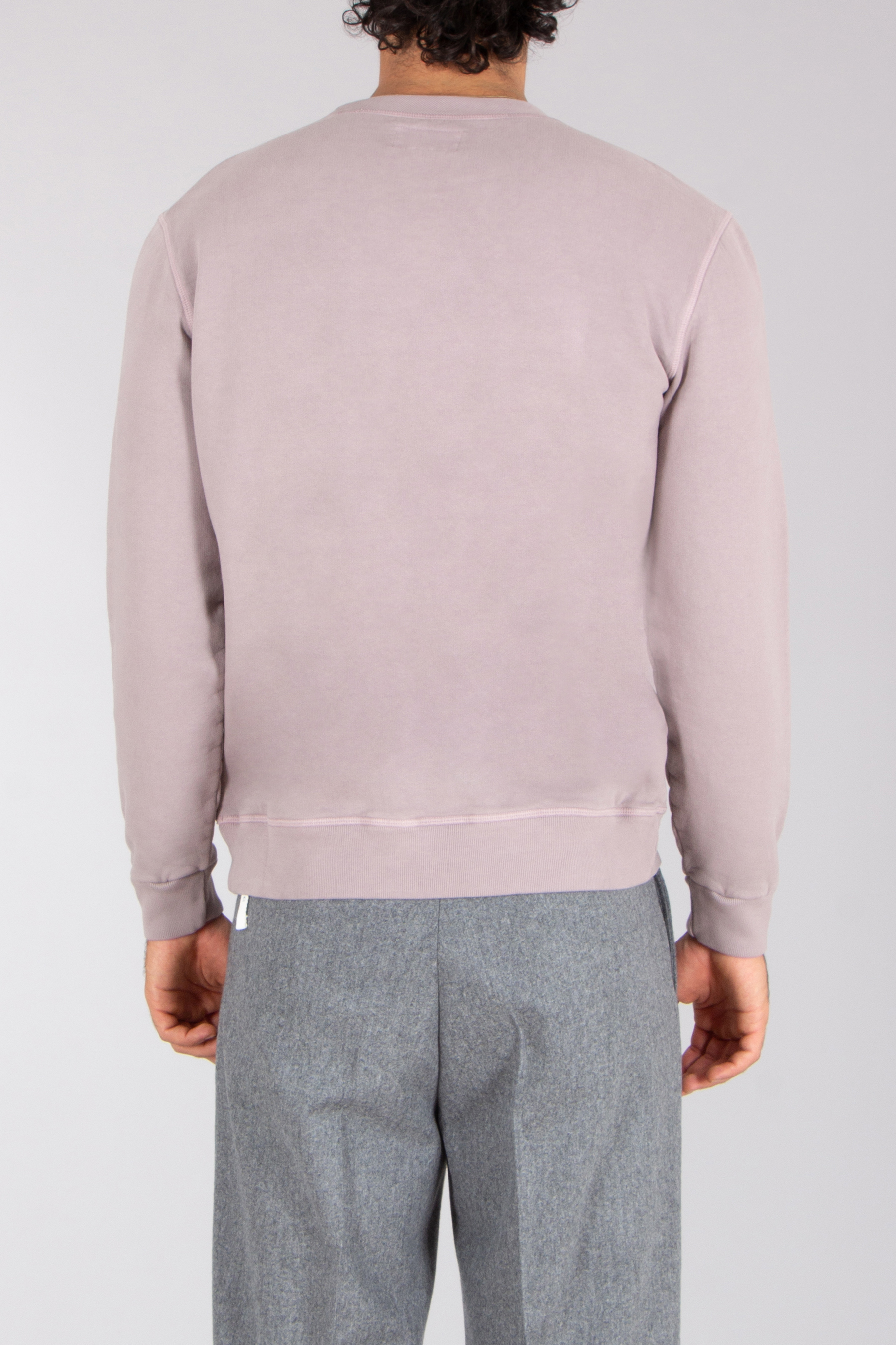 BOWERY NYC Regular Fit Brushed Cotton French Terry Crew Neck Sweatshirt Langarm, Pullover, Sweatshirt, Mann, Person
