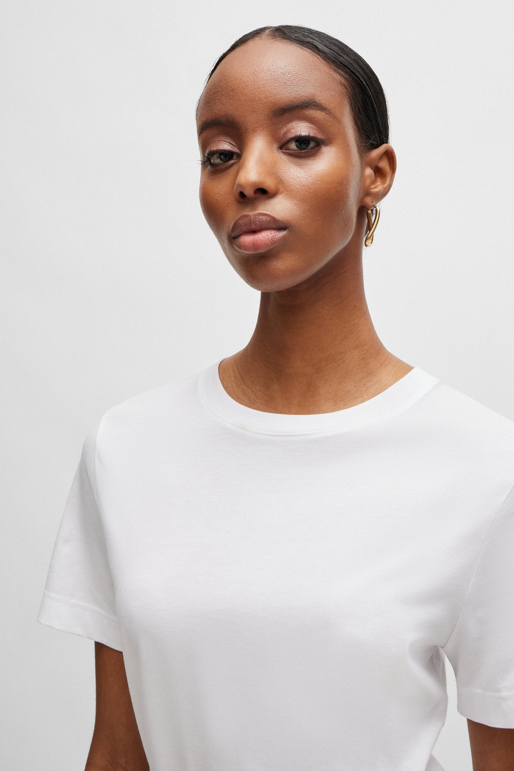BOSS Relaxed Fit Cotton Jersey T-Shirt Ecosa BOSS Relaxed Fit Cotton Jersey T-Shirt Ecosa