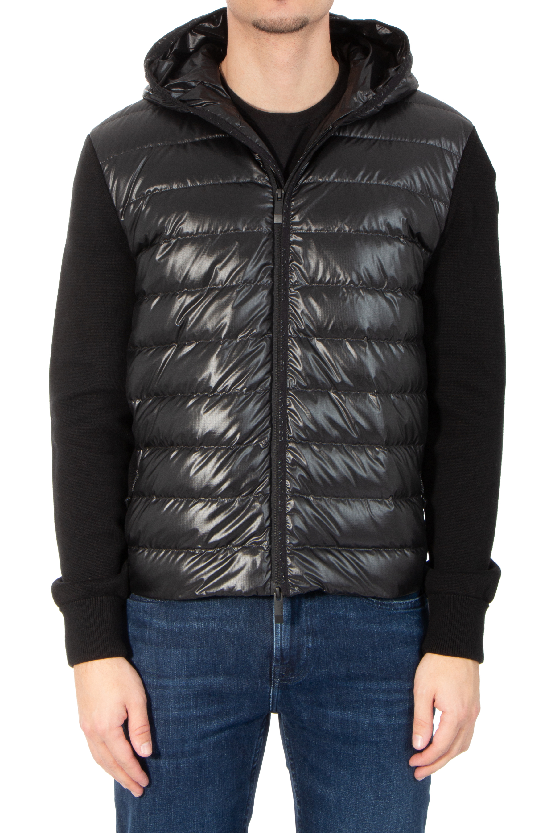 MONCLER Padded Cotton Zip Cardigan MONCLER Padded Cotton Zip Cardigan