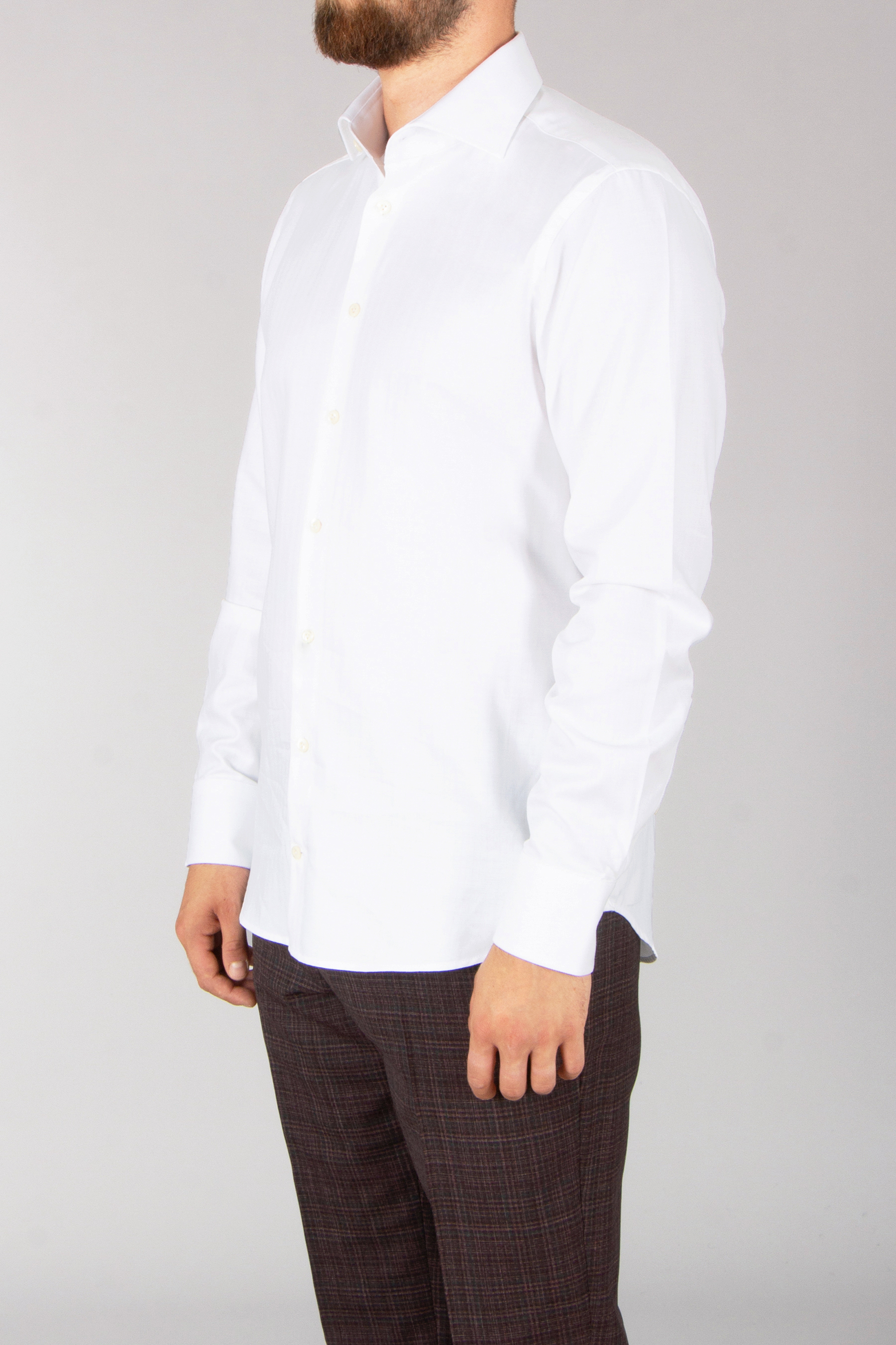 VAN LAACK Tailor Fit Herringbone Cotton Shirt Rivara-TF