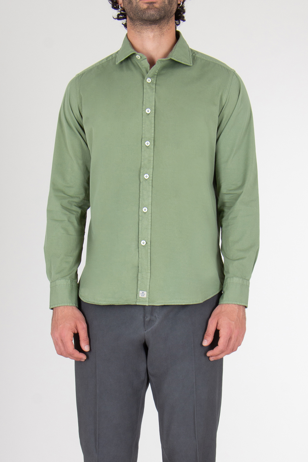 SONRISA Regular Fit Shark Collar Cotton Shirt