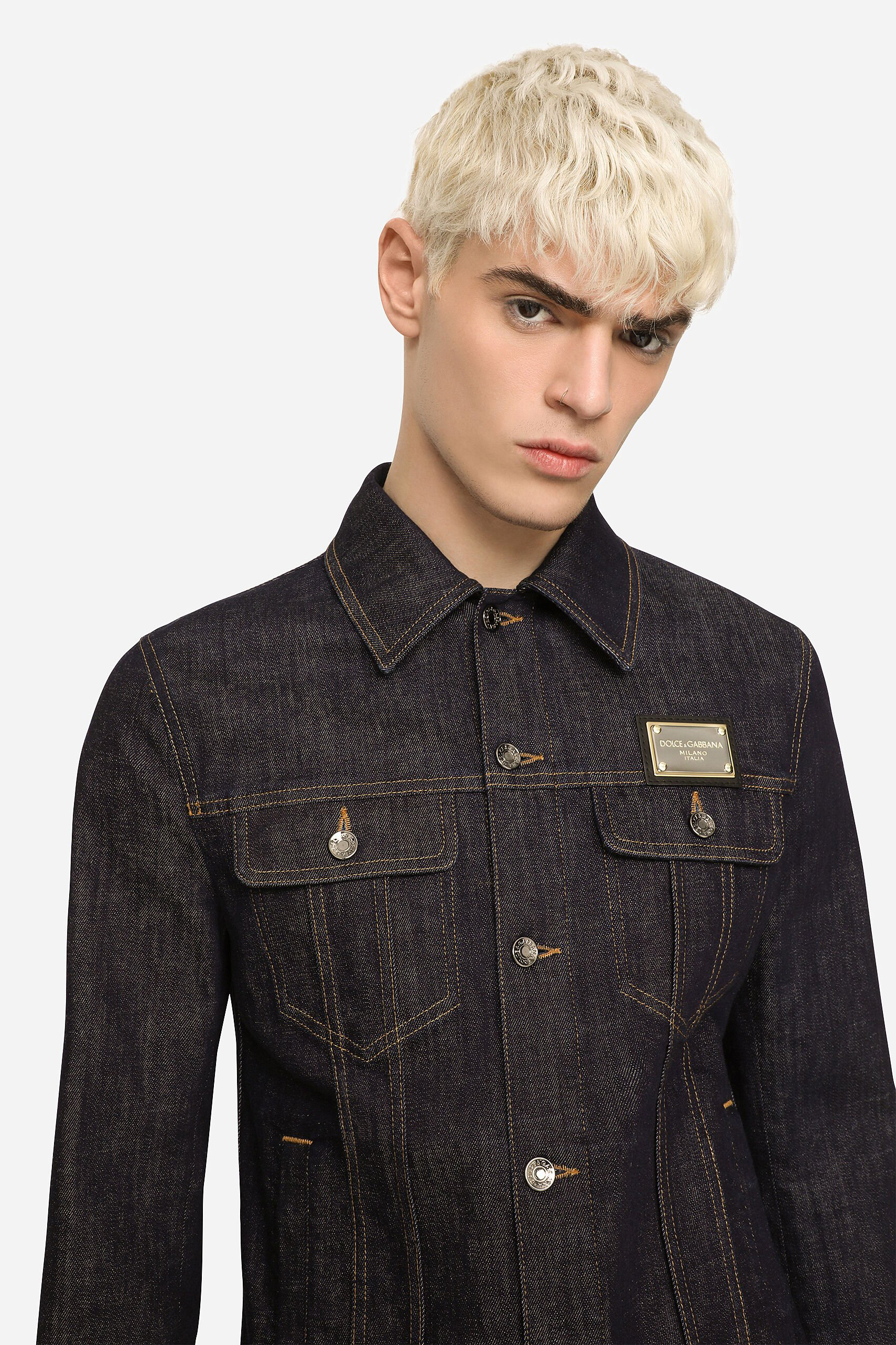 DOLCE & GABBANA Cotton Stretch Denim Jacket