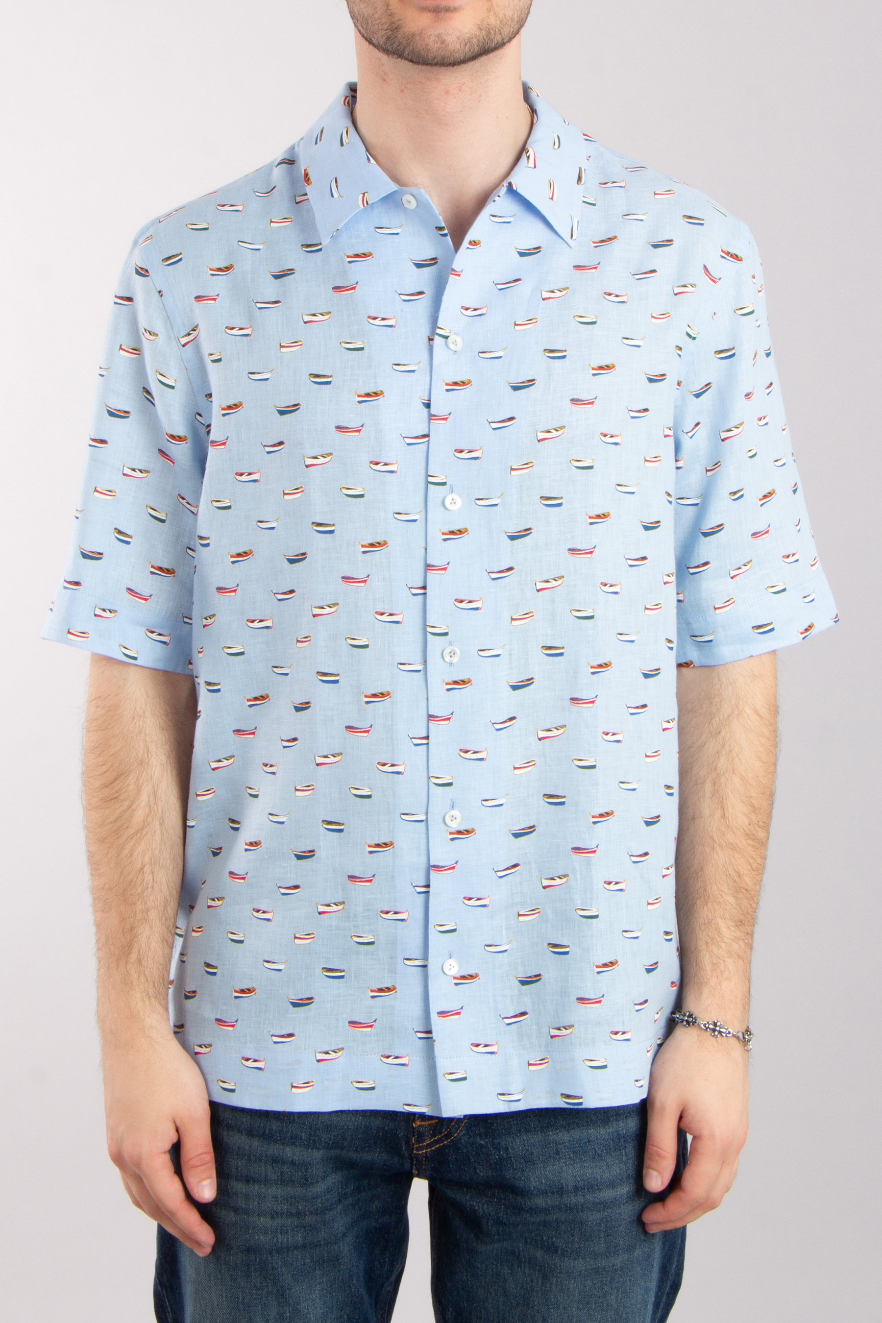 VAN LAACK Printed Linen Shirt Rilo