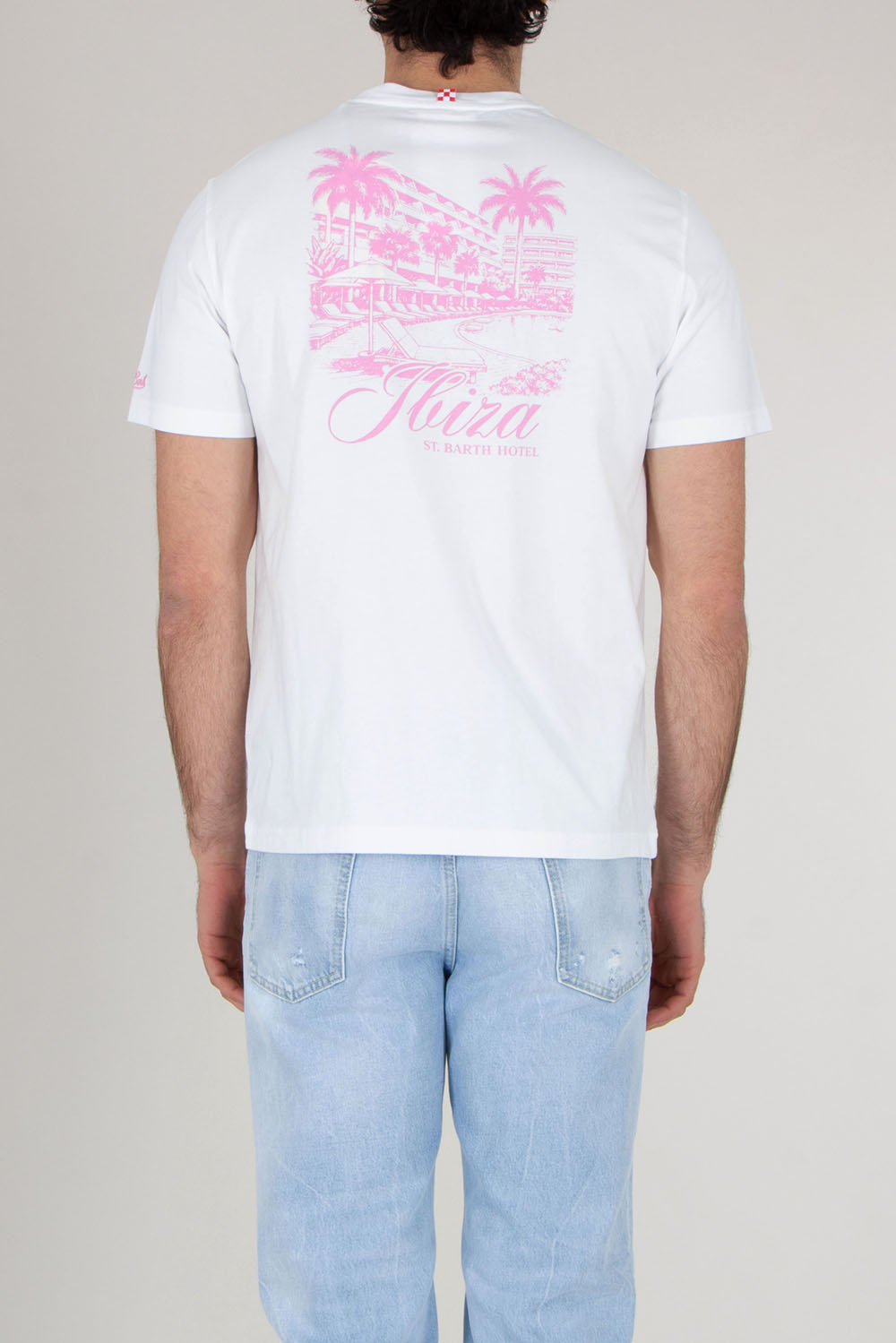 MC 2 SAINT BARTH Regular fit short sleeved Printed T-Shirt Portland Ibiza Hotel