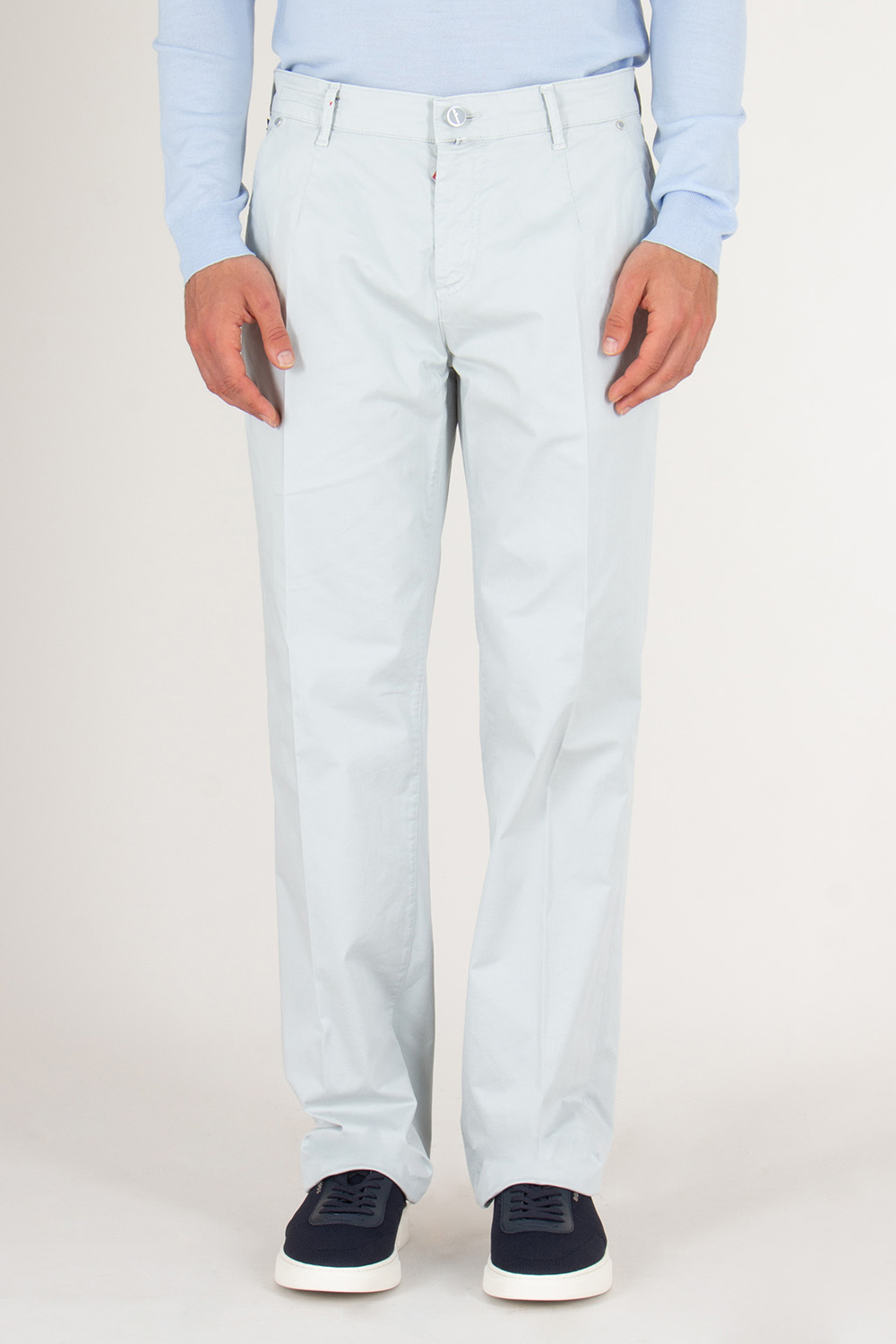 KITON Regular Fit Cotton Chino Trousers 