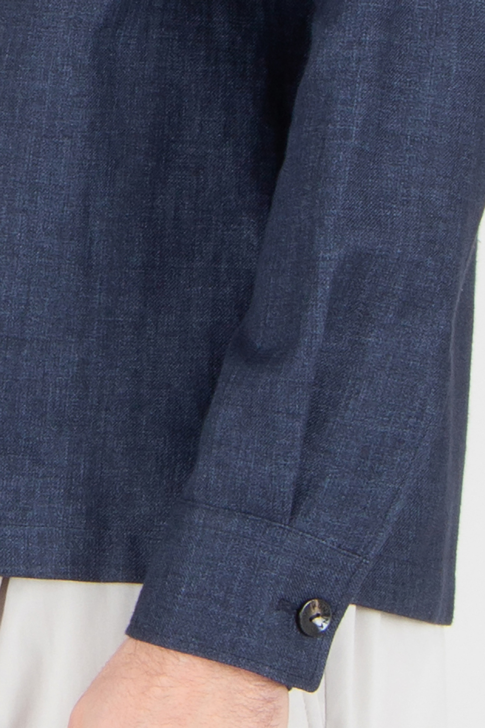 AGNONA Regular Fit Linen Overshirt