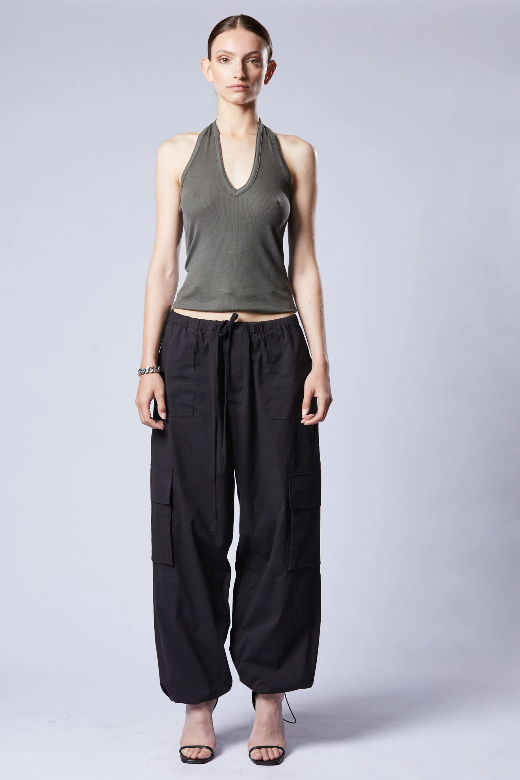 THOM KROM Tencel Stretch Neckholder Top THOM KROM Tencel Stretch Neckholder Top