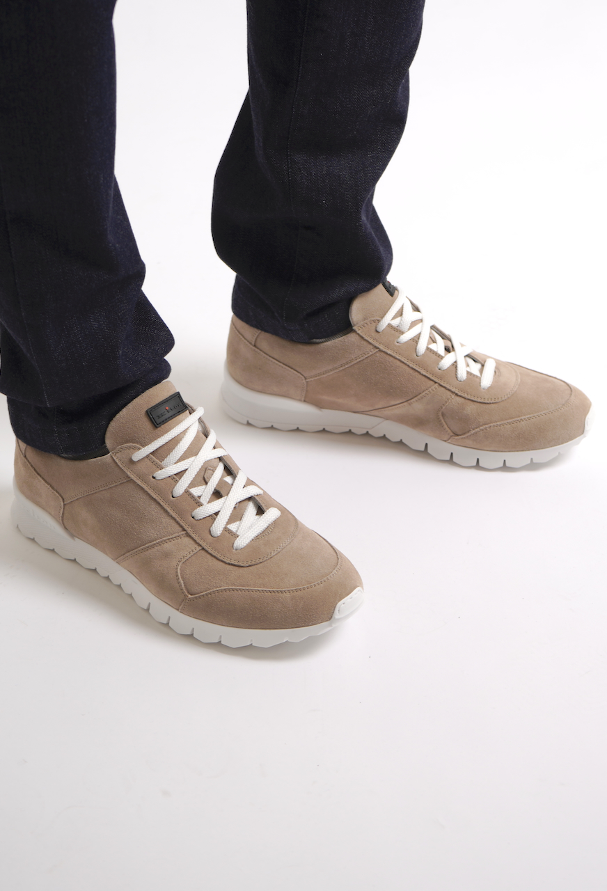 KITON Calfskin Suede Sneakers 