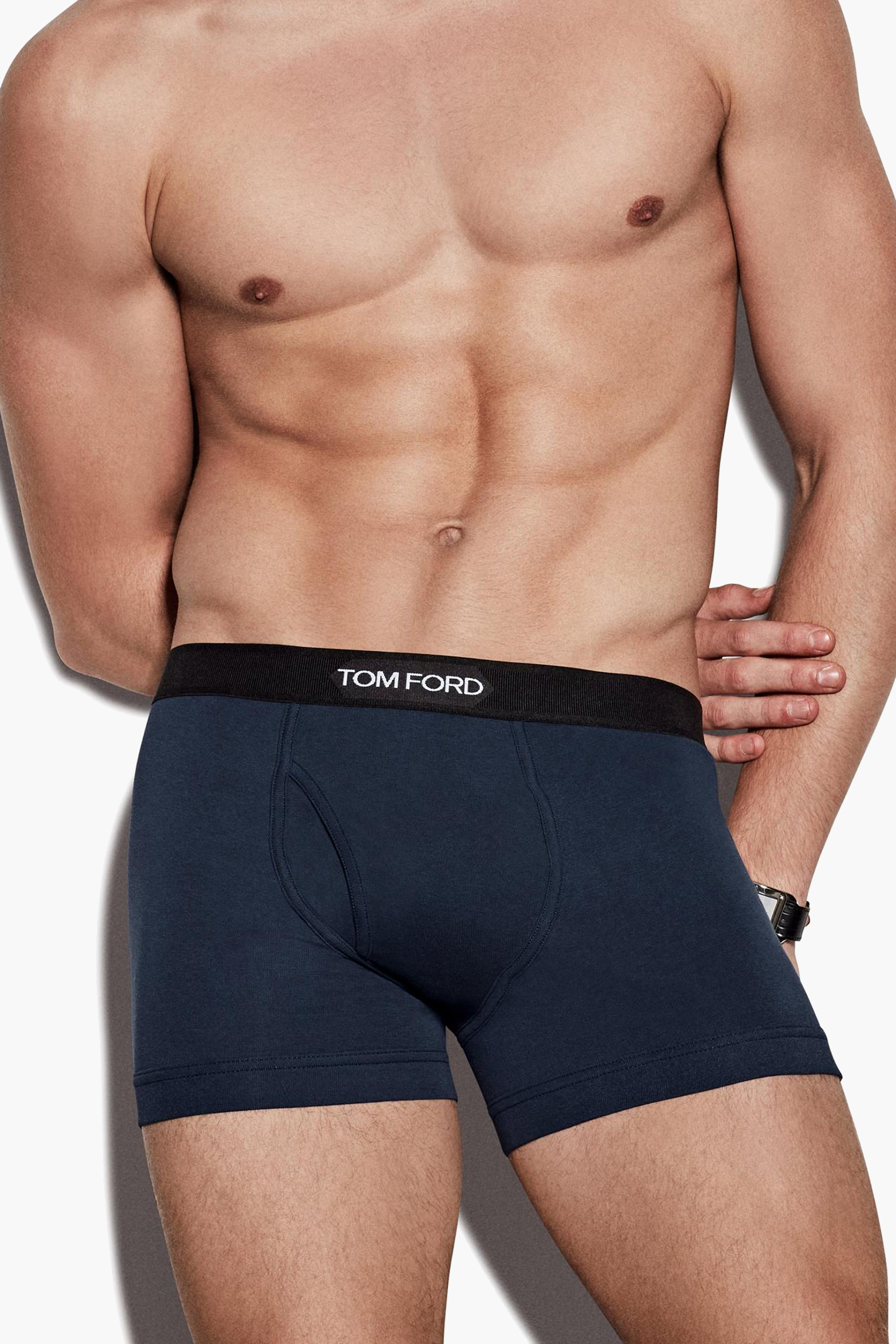 TOM FORD Classic Fit Cotton Stretch Jersey Boxer Briefs | S