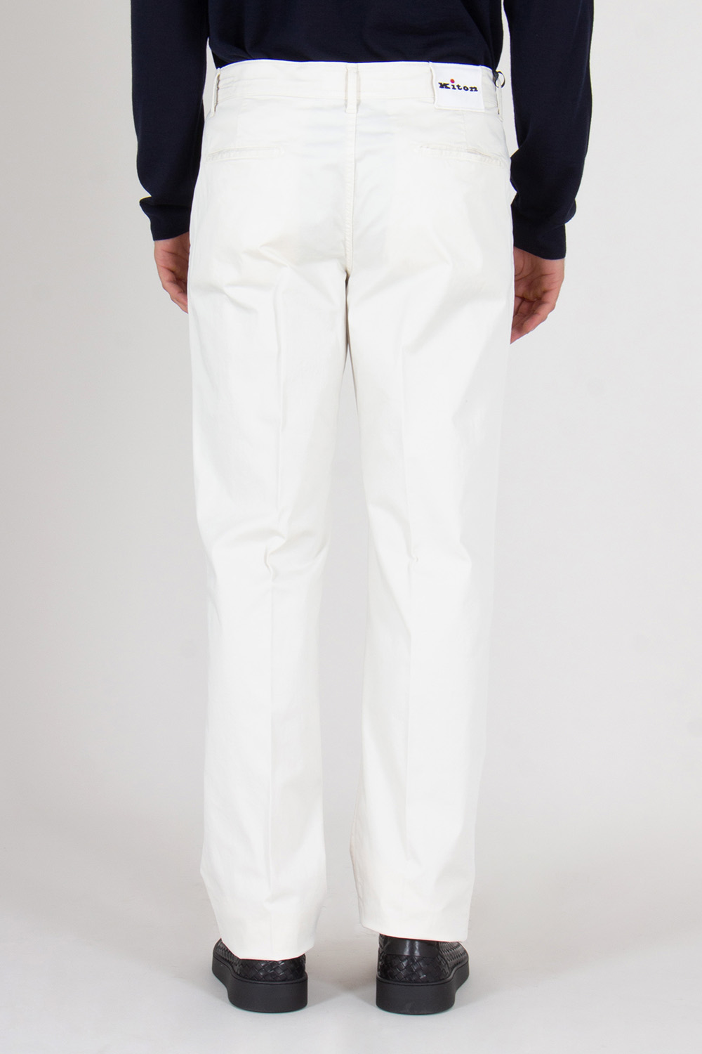 KITON Regular Fit Cotton Chino Trousers