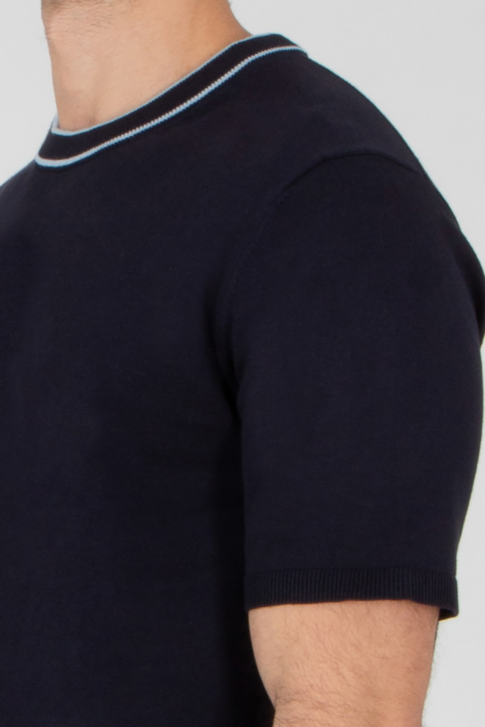 PAUL SMITH Regular Fit Organic Cotton Short-Sleeve Crew Neck Sweater