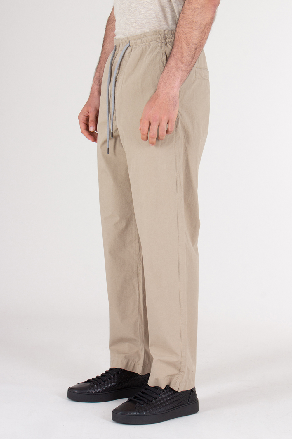 PAUL SMITH Regular Fit Organic Cotton Drawcord Trousers