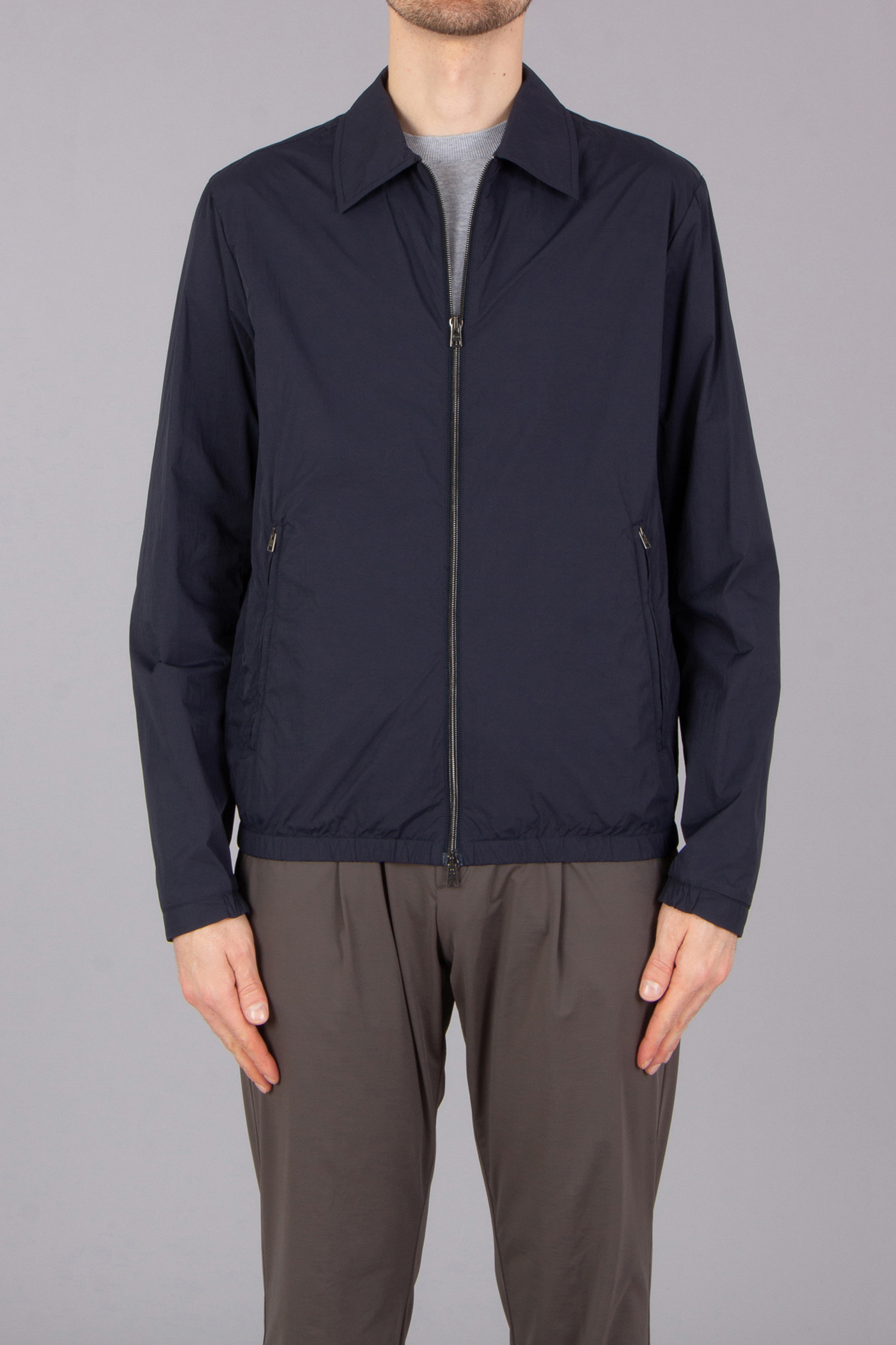 HERNO Regular Fit Ultralight Crease Shirt Jacket