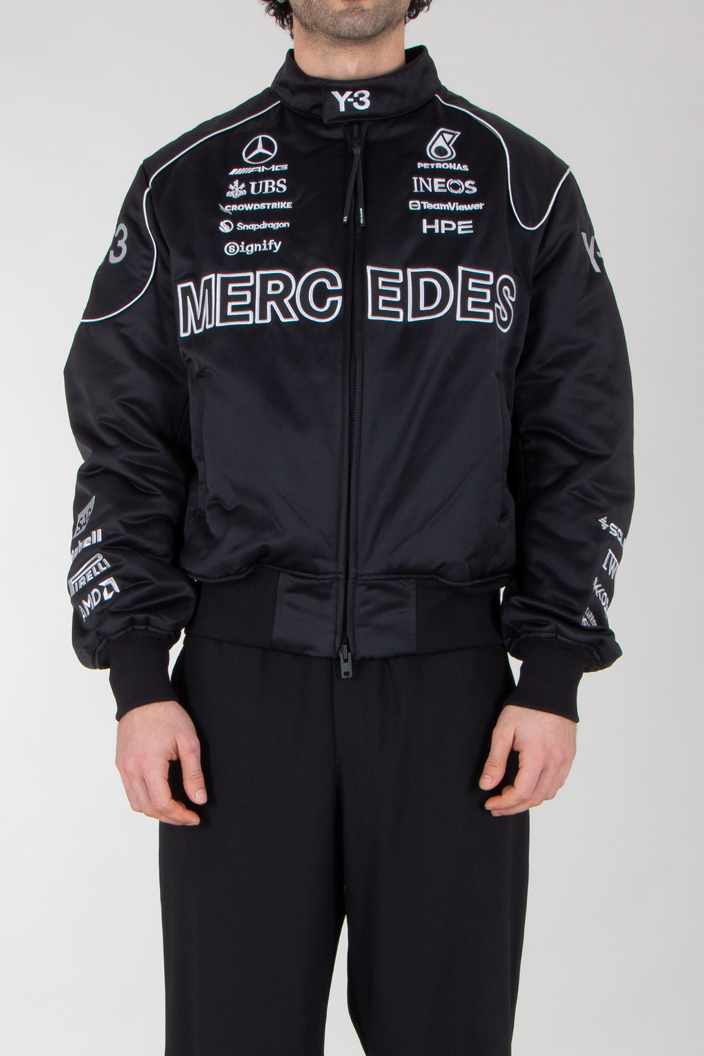 Y-3 x MERCEDES AMG PETRONAS Regular Fit Recycled Nylon Racing Jacket