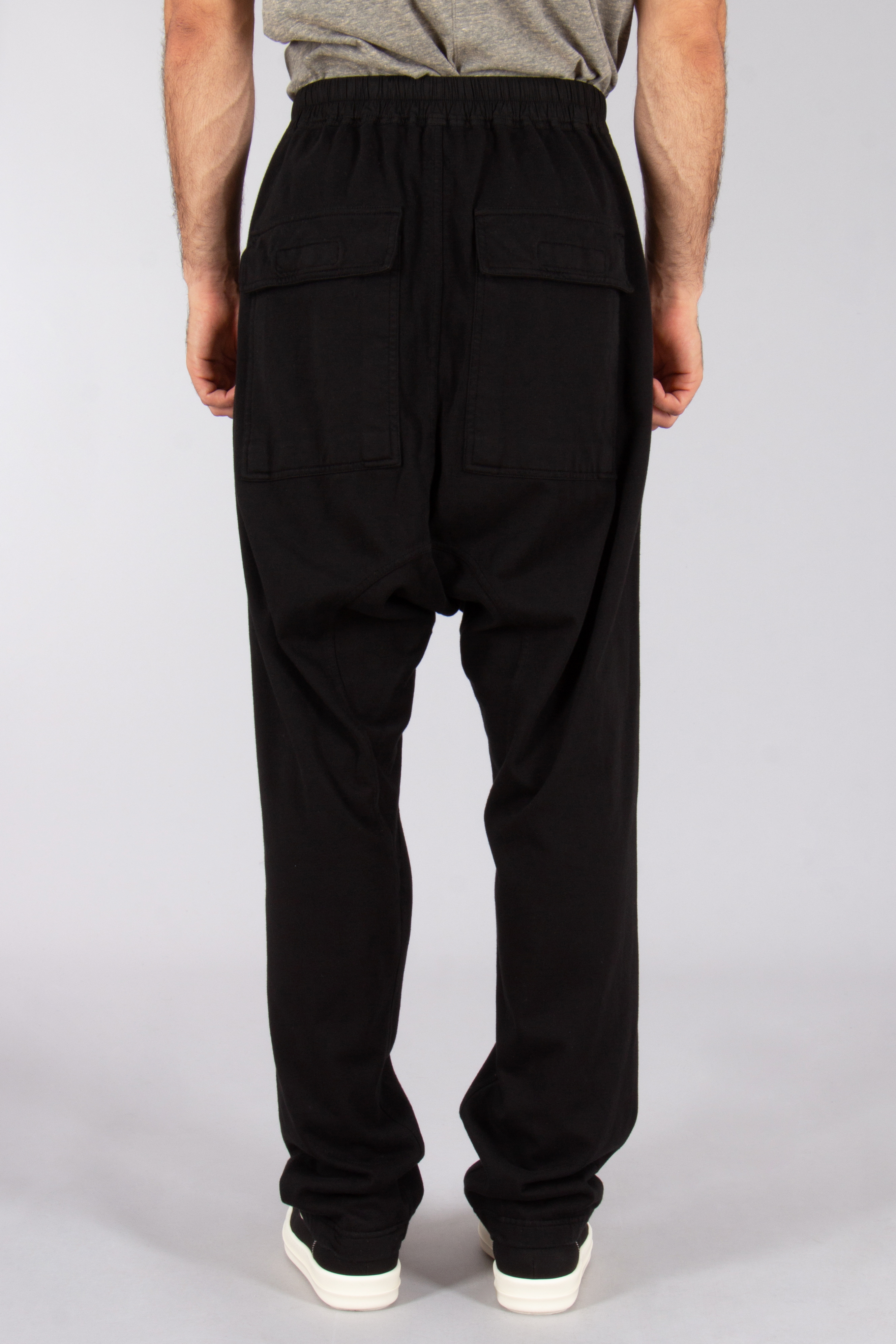 RICK OWENS DRKSHDW Regular Fit Compact Heavy Cotton Jersey Classic Cargo Drawstring Sweatpants Bekleidung, Hosen, Jeans, Person
