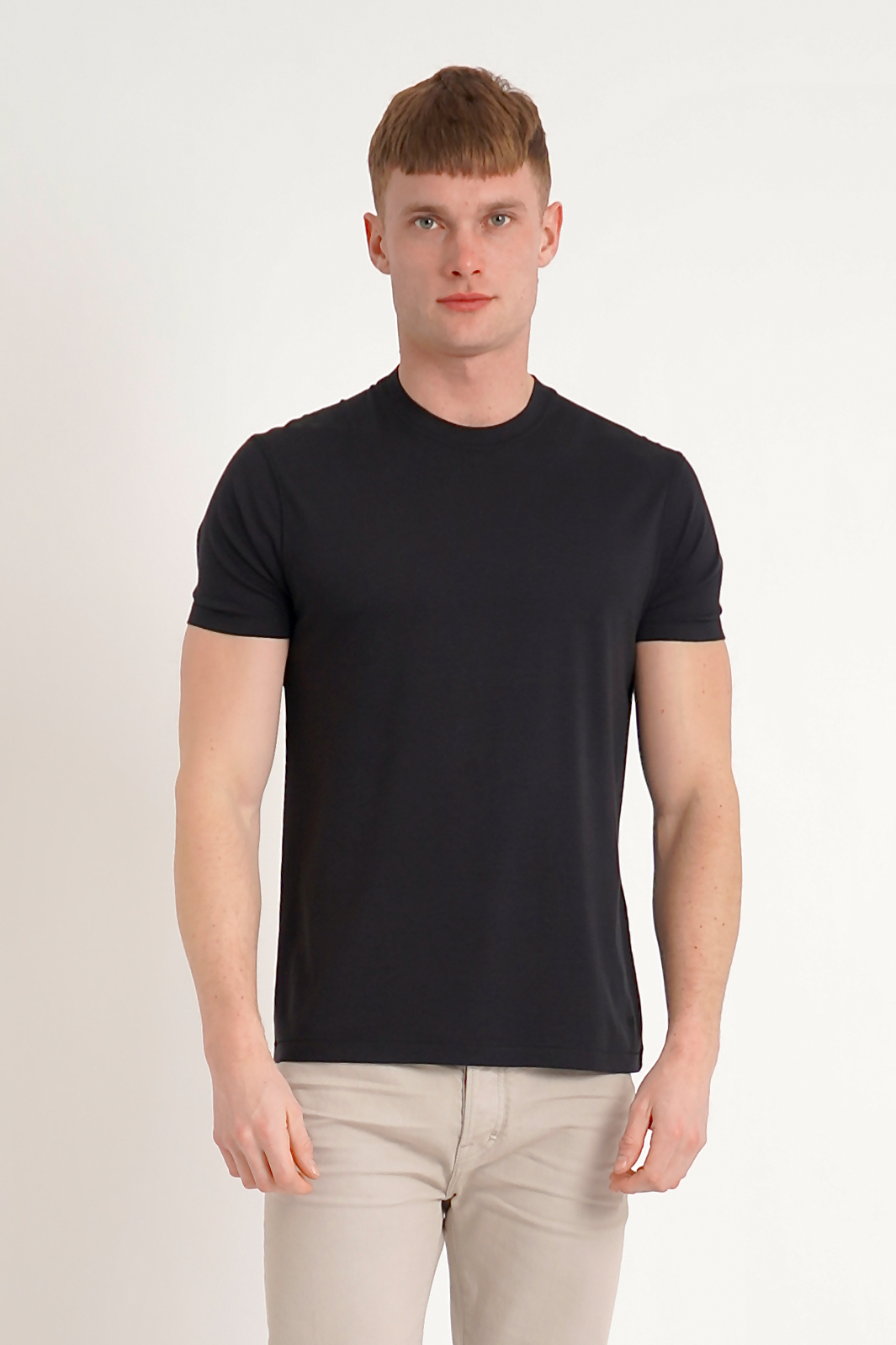 TOM FORD Regular Fit Lyocell-Cotton Blend T-Shirt TOM FORD Regular Fit Lyocell-Cotton Blend T-Shirt