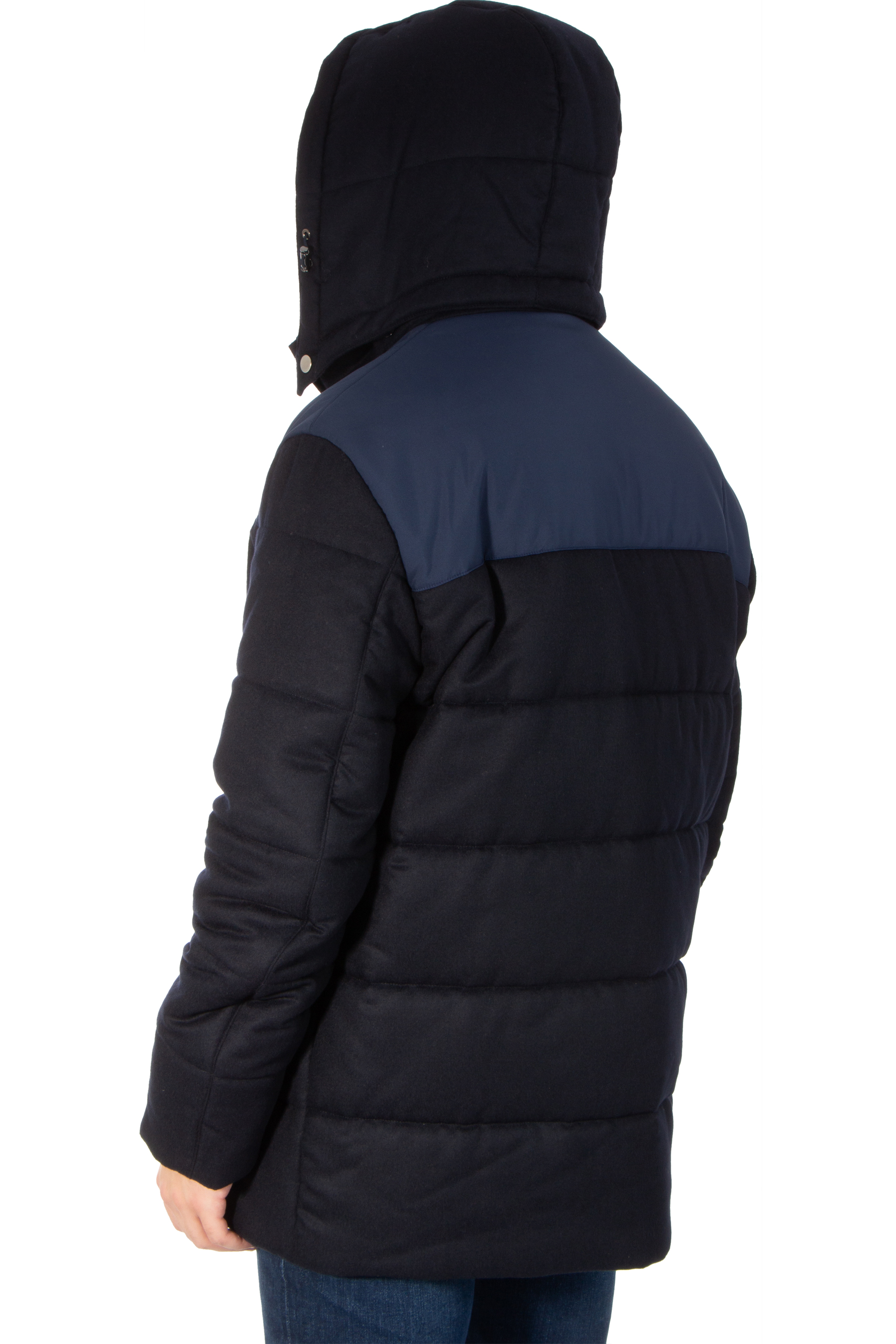 COLOMBO Padded Cashmere Car Coat COLOMBO Padded Cashmere Car Coat