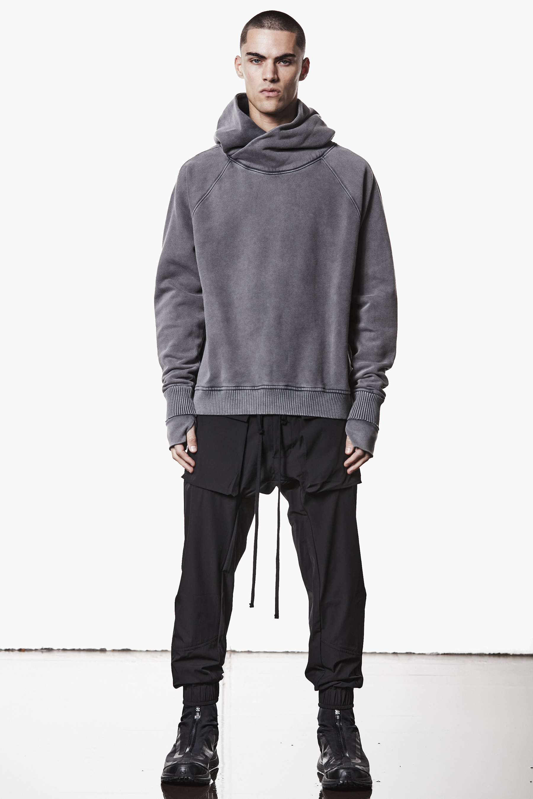 THOM KROM Regular Fit Cotton Blend Sweat Hoodie Pulli, Sweatshirt, Kapuzenpulli, Fleece, Person