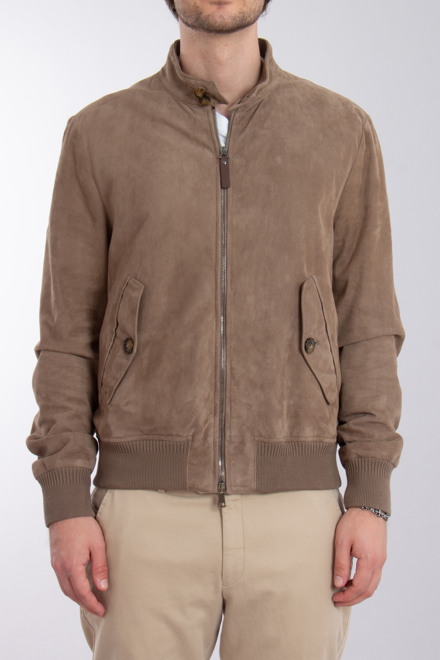 CANALI Regular Fit Lamb Suede Jacket CANALI Regular Fit Lamb Suede Jacket