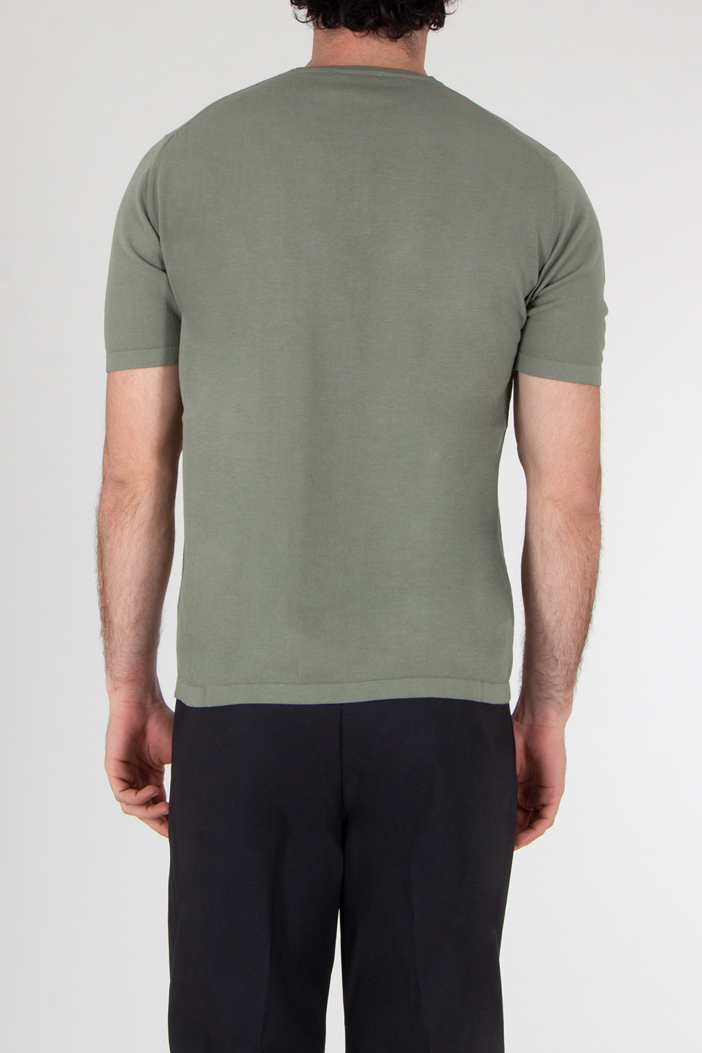 ROBERTO COLLINA Slim fit knitted Cotton T-Shirt