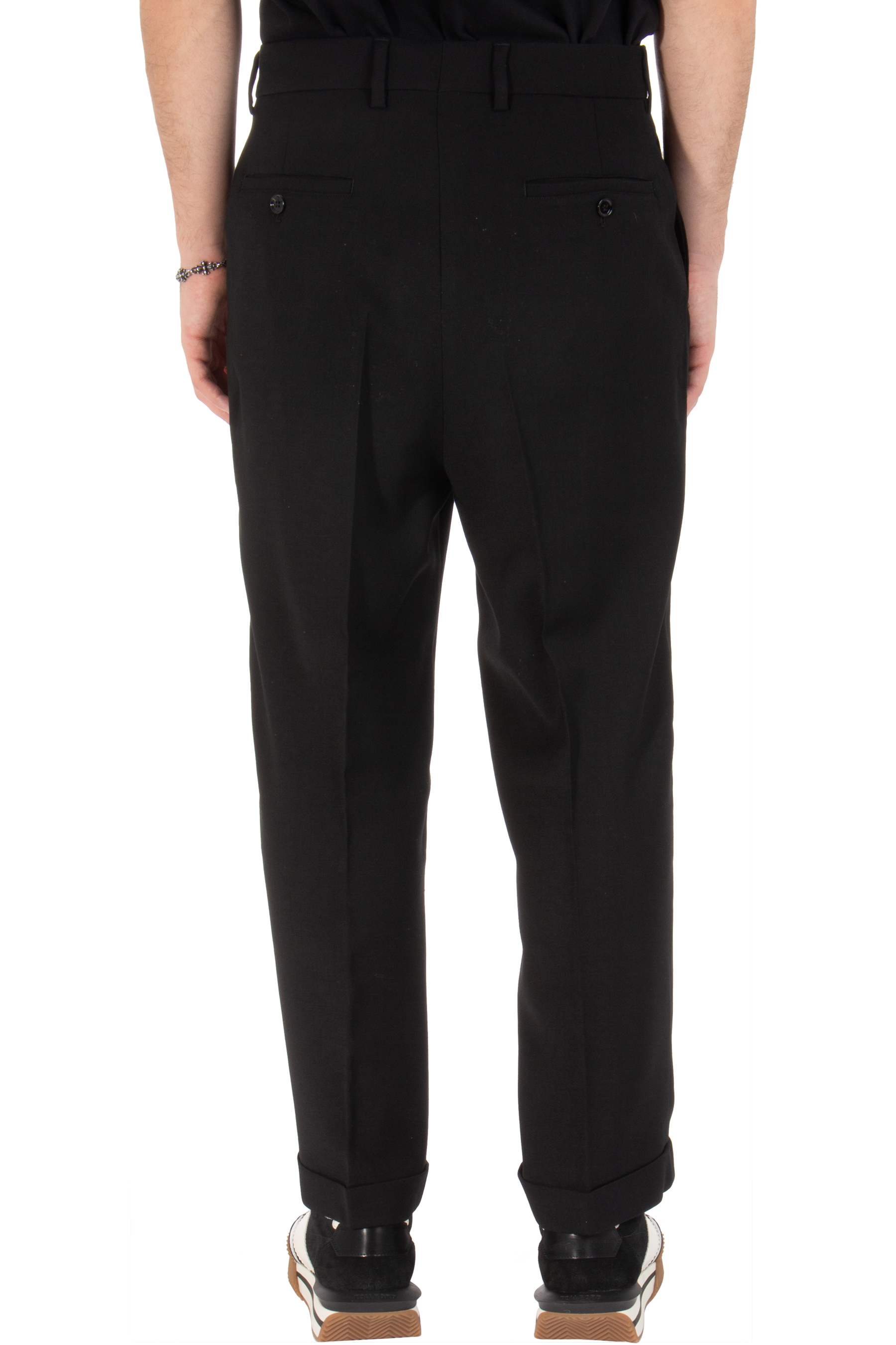 AMI PARIS Carrot Fit Virgin Wool Blend Pants AMI PARIS Carrot Fit Virgin Wool Blend Pants