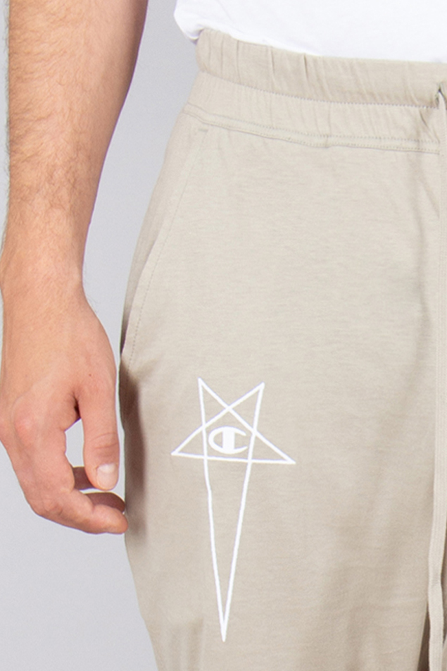 RICK OWENS DRKSHDW X Champion Organic Cotton Jersey Prisoner Drawstring Sweatpants RICK OWENS DRKSHDW X Champion Organic Cotton Jersey Prisoner Drawstring Sweatpants
