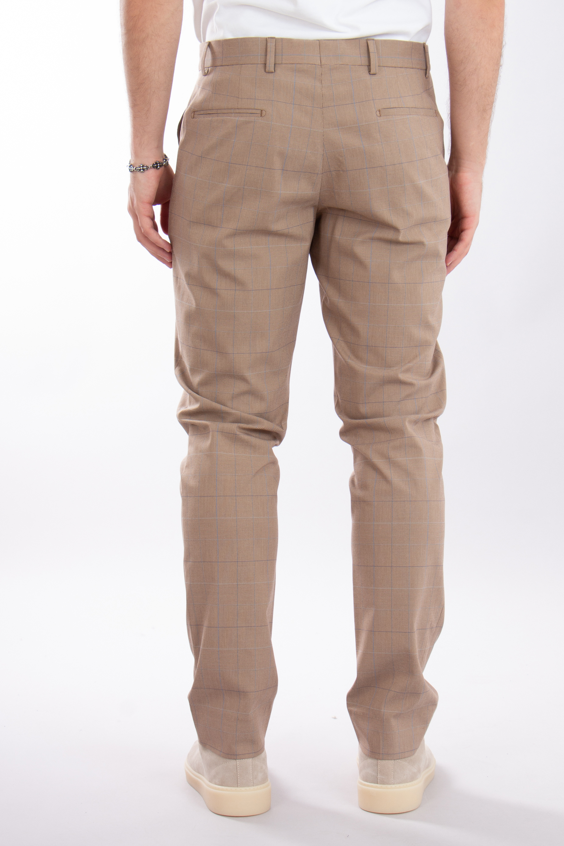 PAUL SMITH Checked Modal & Cotton Stretch Pants