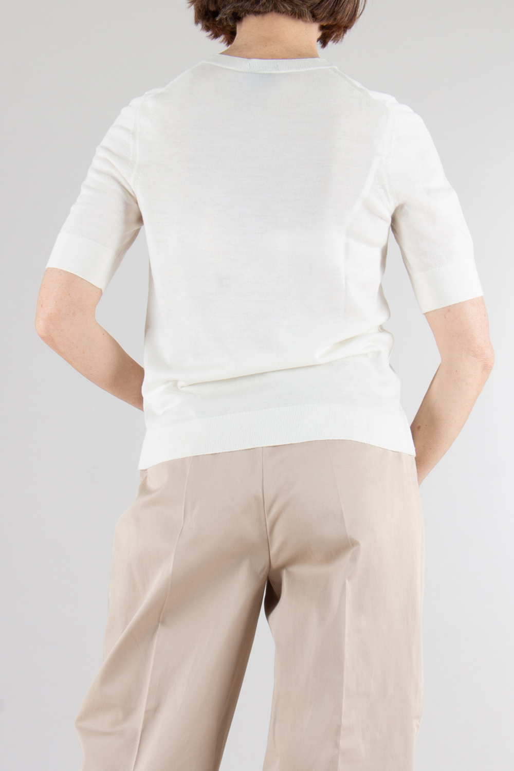 BOSS Short Sleeve Super Fine Merino Wool Sweater