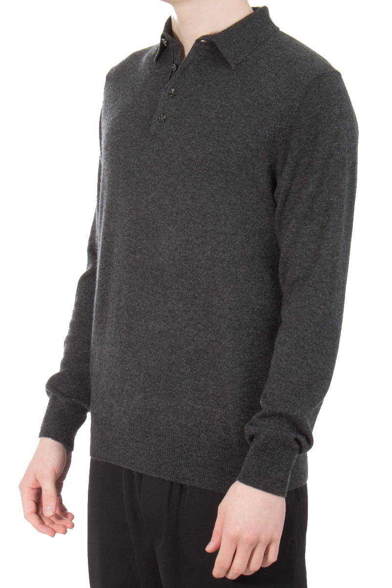 ALLUDE Cashmere Knit Polo 