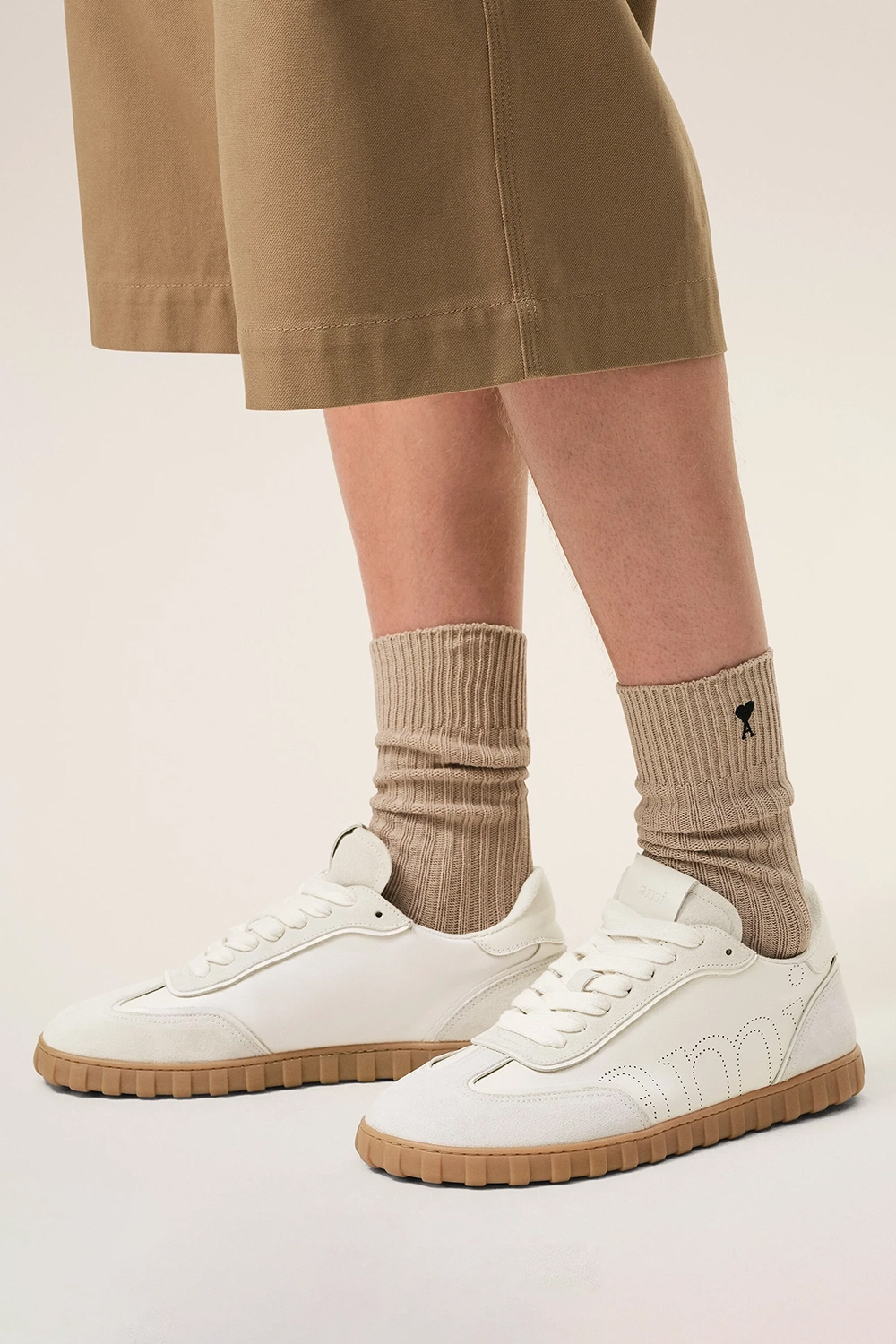 AMI PARIS Leather Sneakers Step