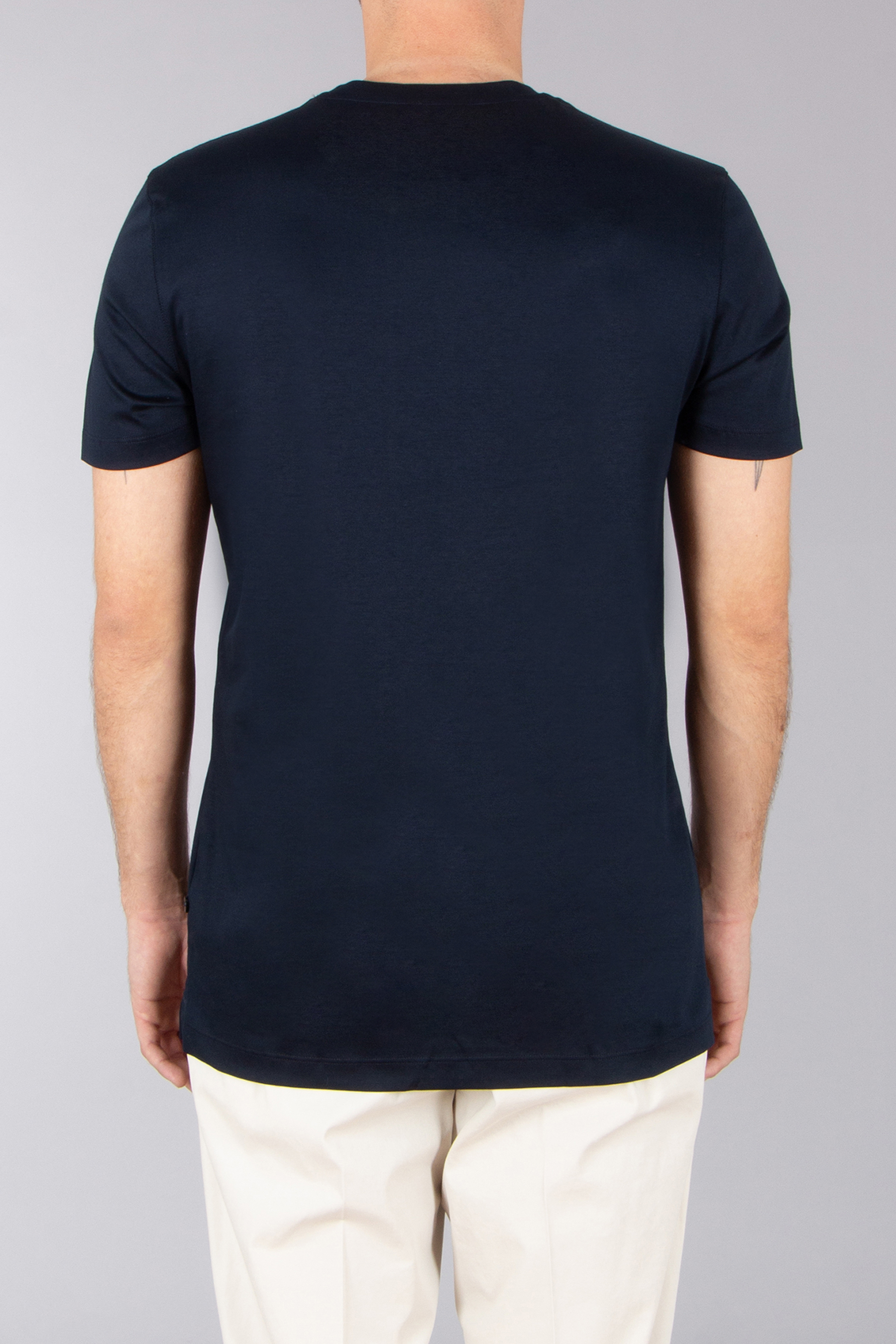 VAN LAACK Slim Fit Swiss Cotton Jersey Crew Neck T-Shirt Paro Bekleidung, T-shirt