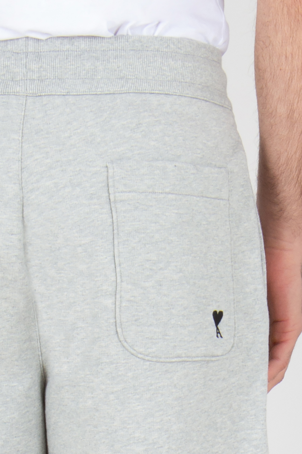 AMI PARIS Relaxed Fit Ami de Coeur Cotton Fleece Shorts