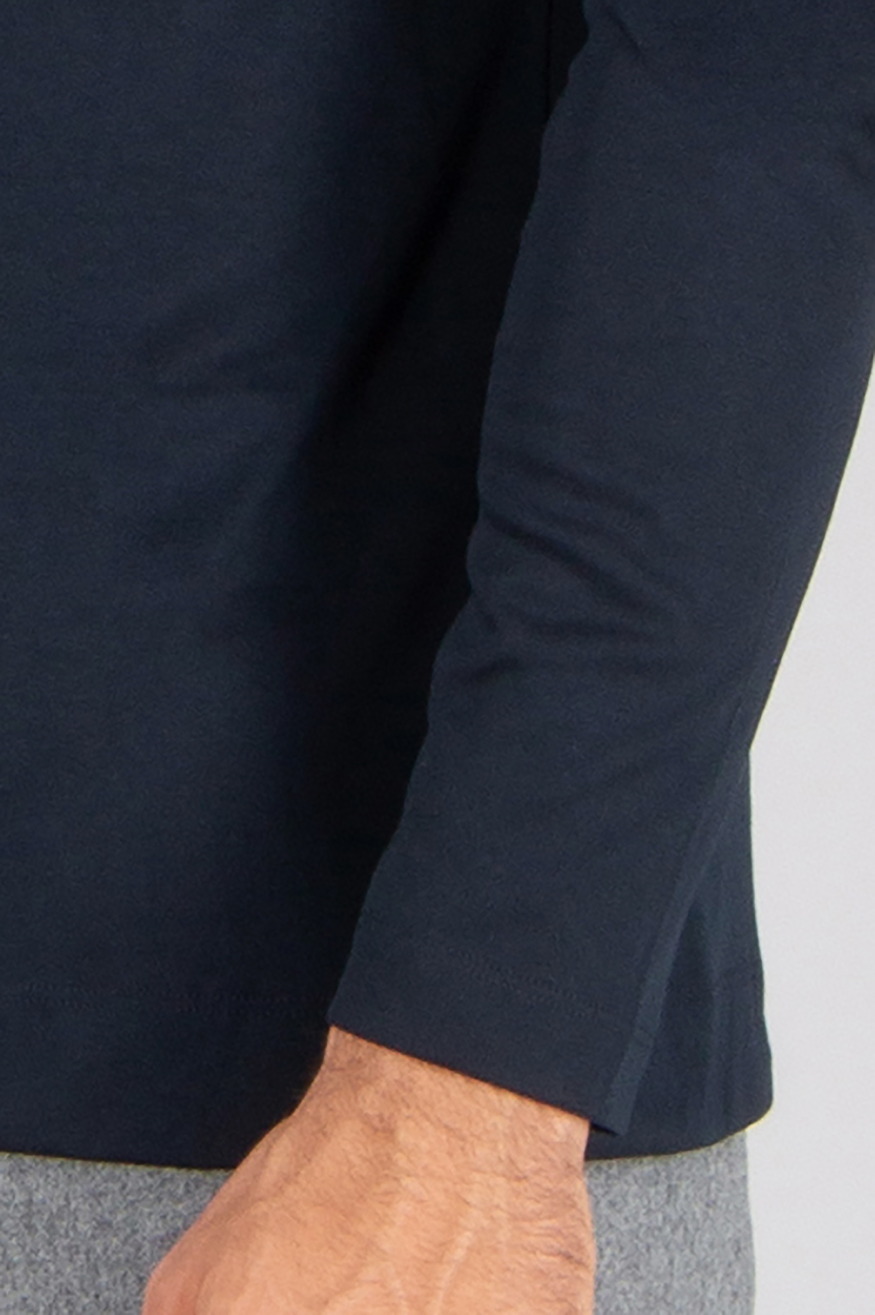 VAN LAACK Slim Fit Slim Fit Swiss Cotton Jersey Mock Neck Long-Sleeve T-Shirt Pamos Langarm, Ärmel, Hosen, Mann, Person