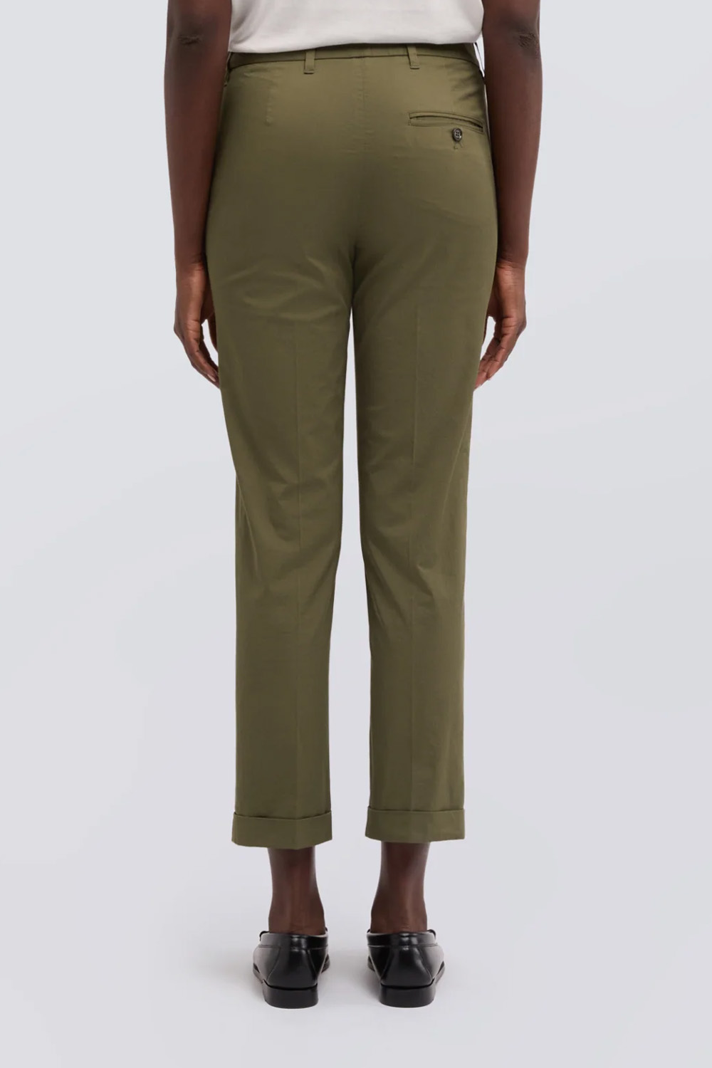 ASPESI Slim Fit Cotton Stretch Twill Pants